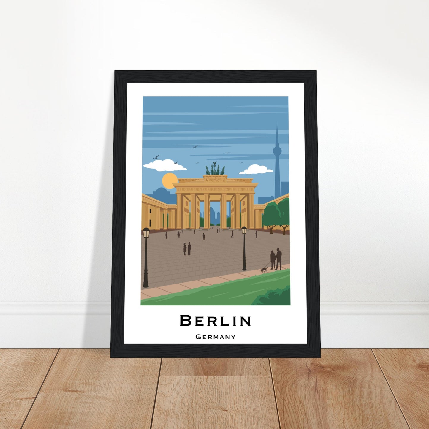 Berlin, Germany - Brandenburg Gate City Poster