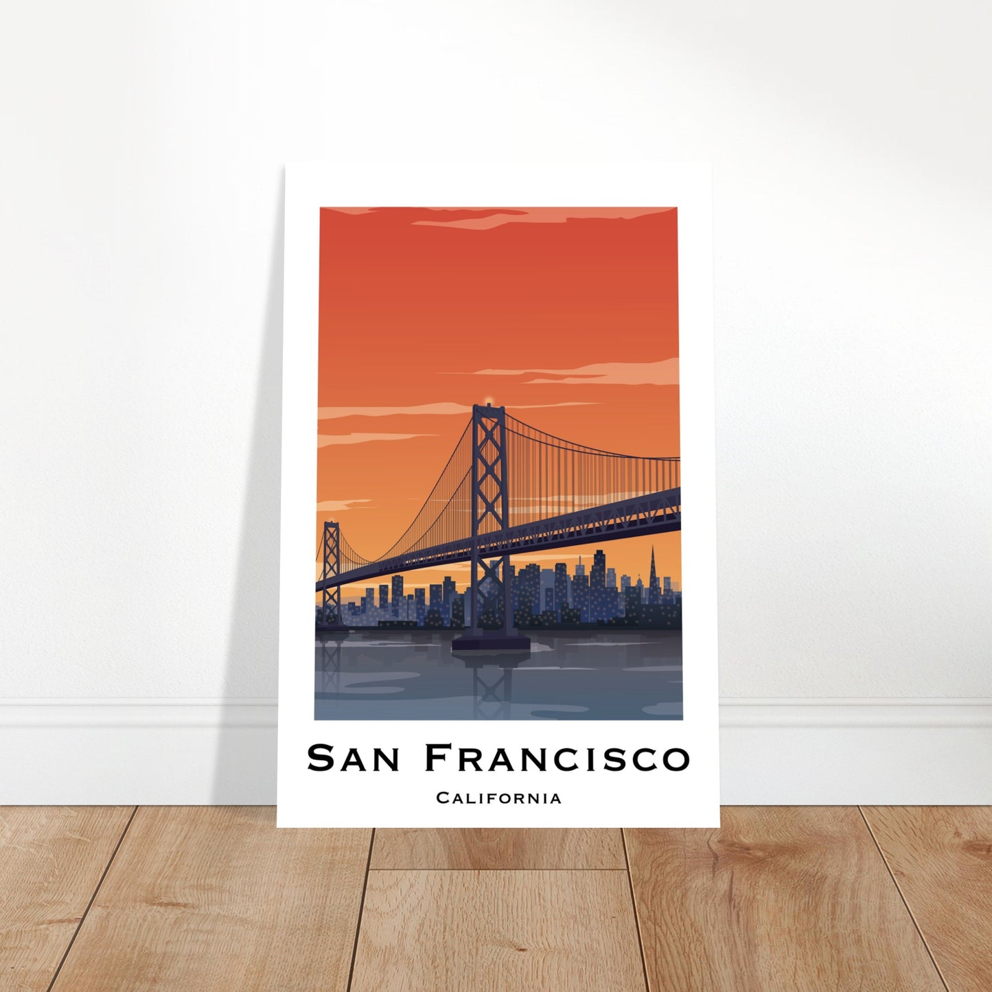 San Francisco, United States - Golden Gate Bridge City Poster