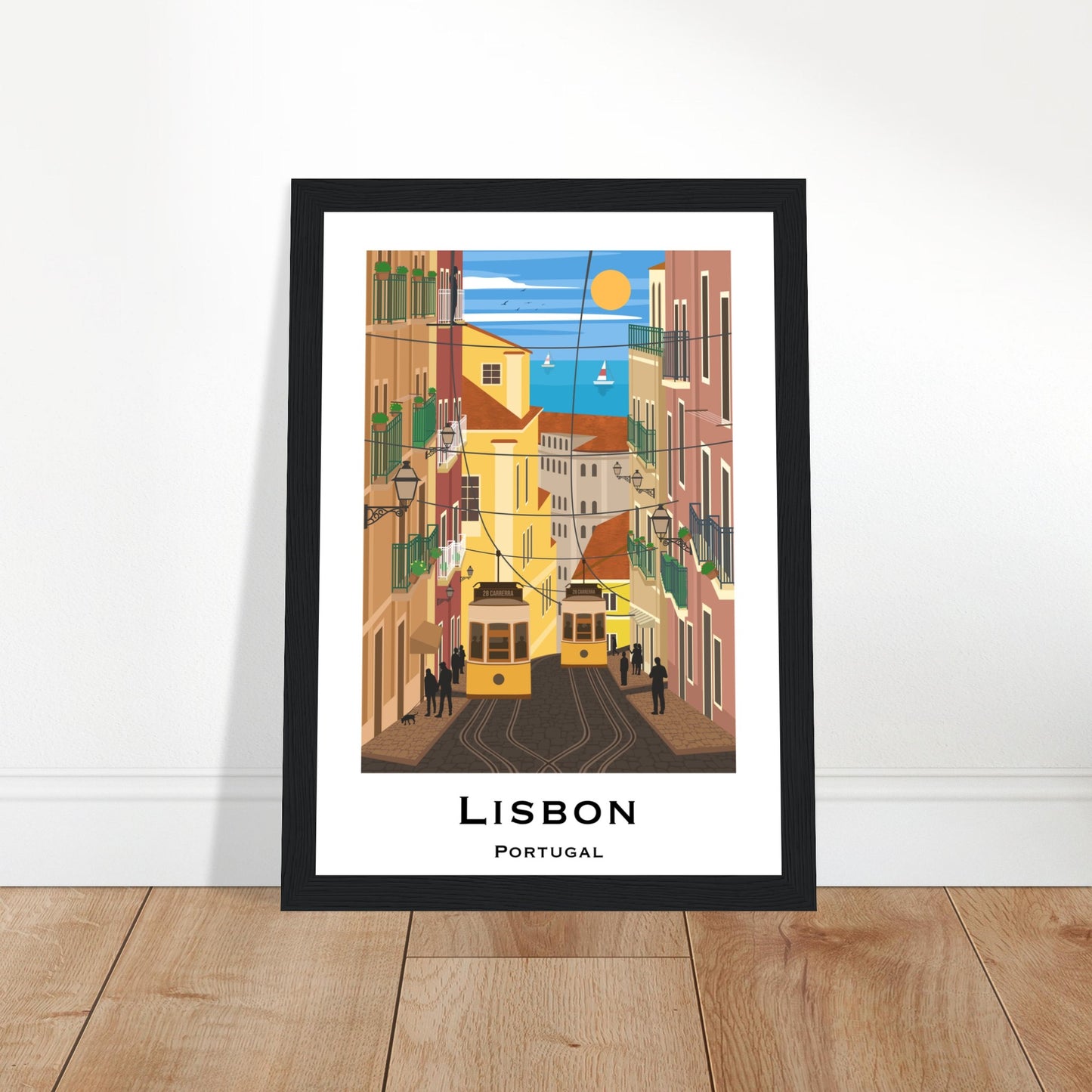 Lisbon, Portugal - Tram City Poster