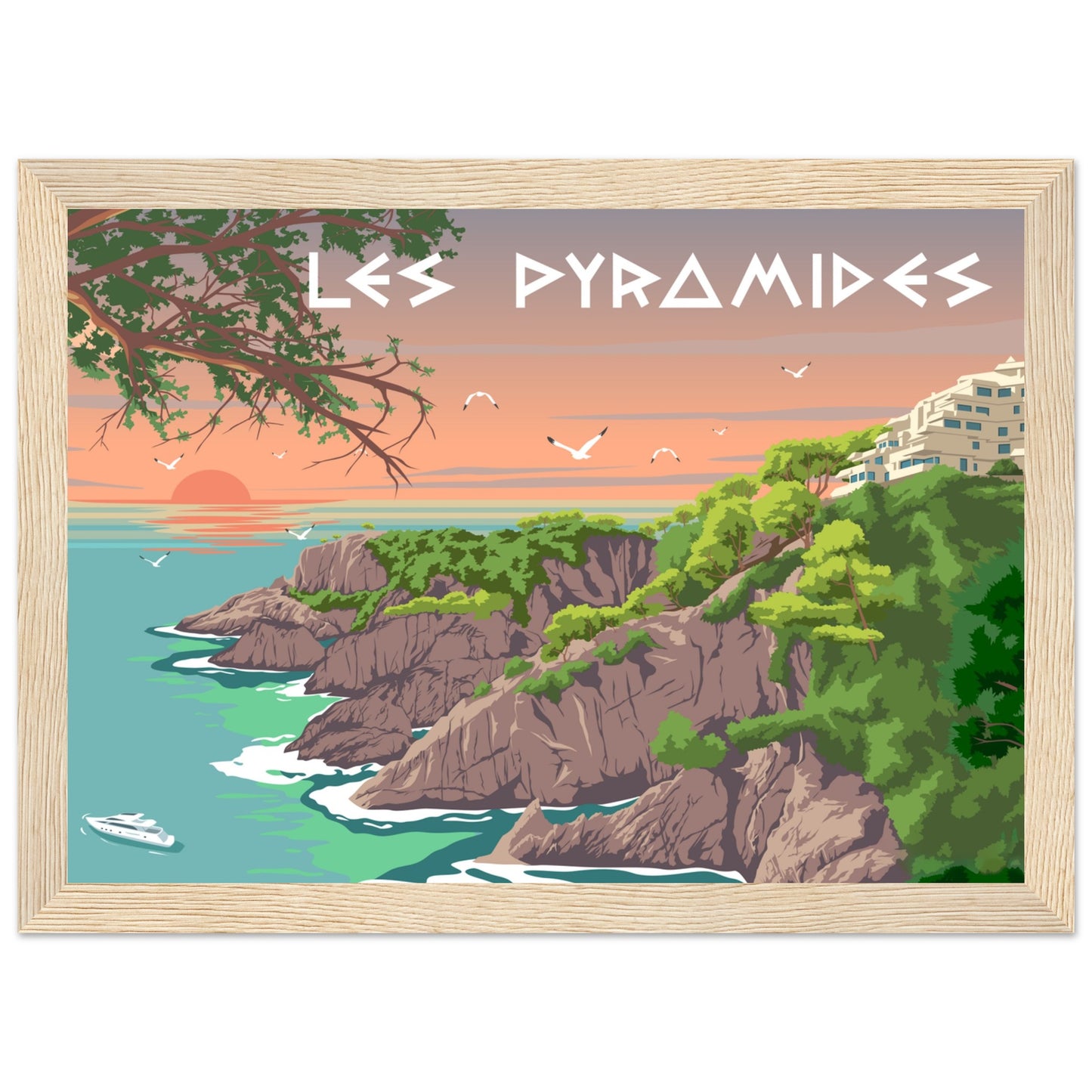 Les Pyramides -  Sant Feliu de Guixols  -  Customized Poster