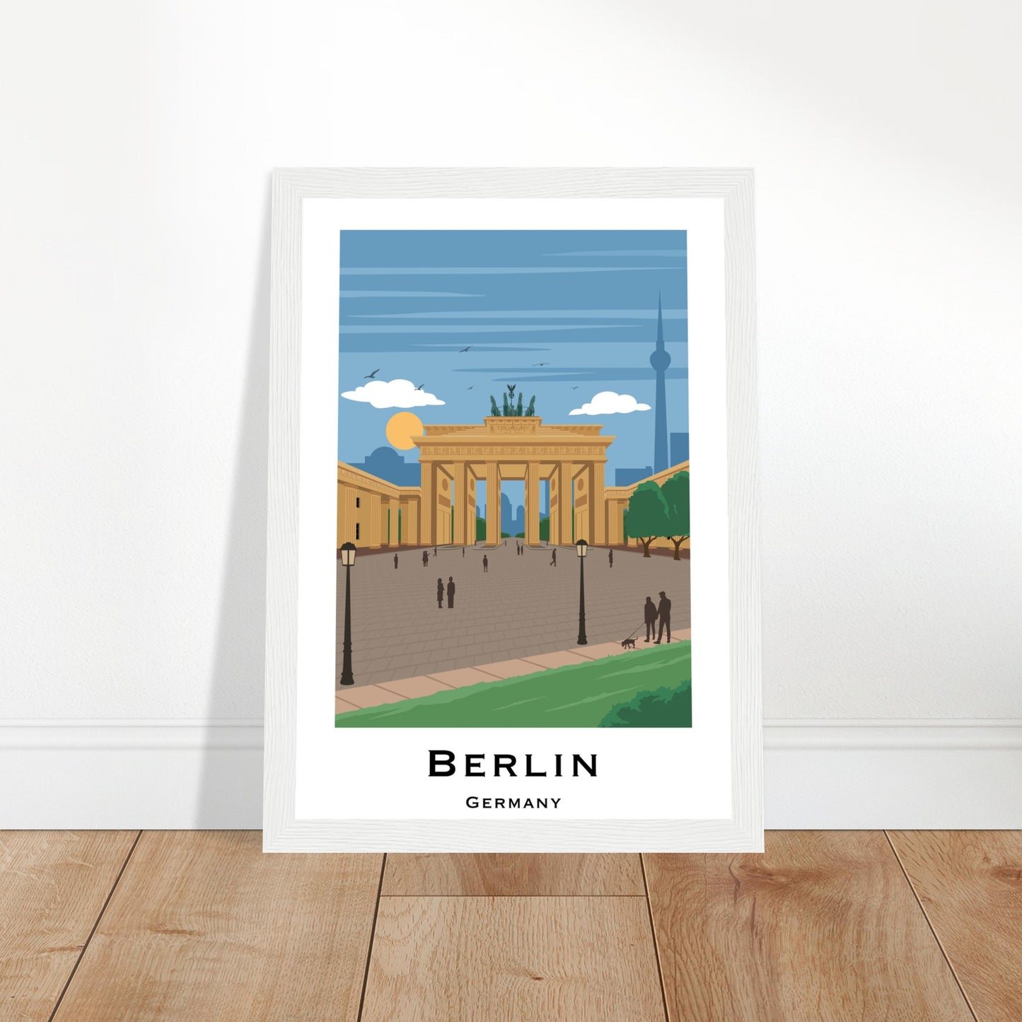 Berlin, Germany - Brandenburg Gate City Poster