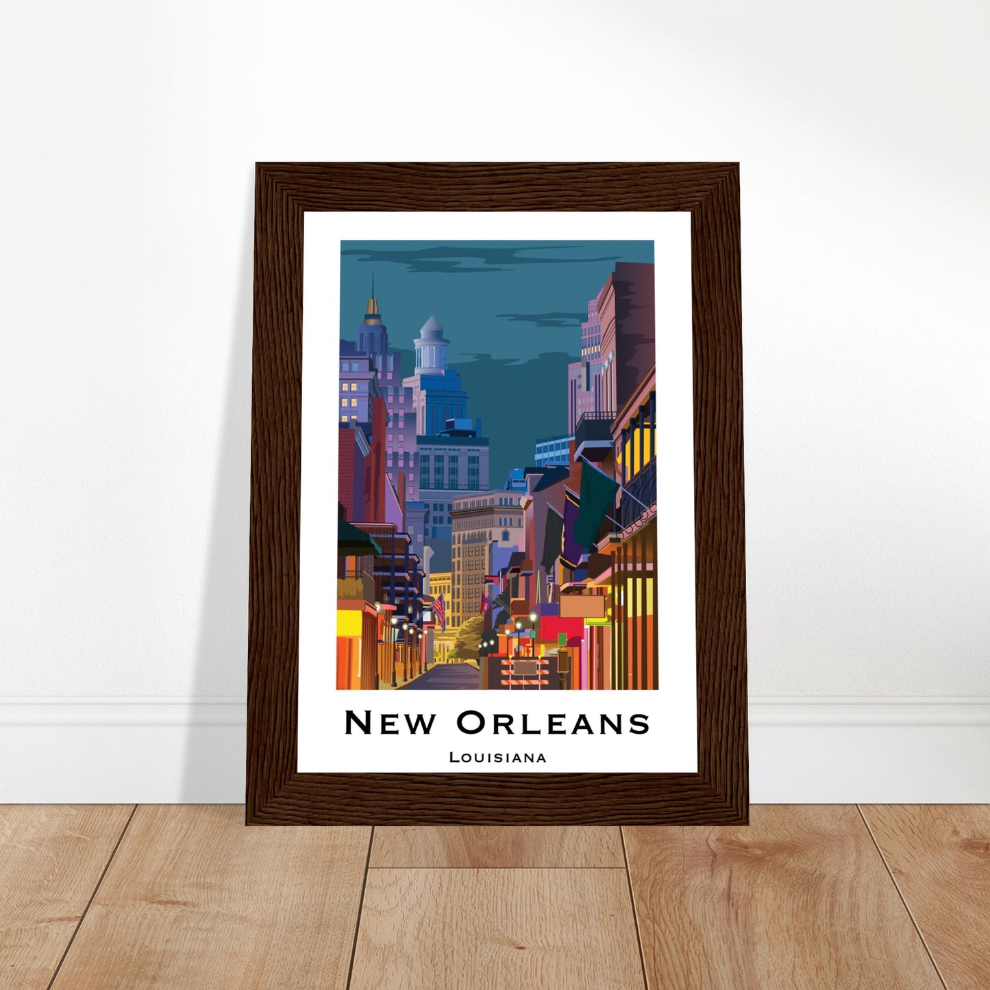 New Orleans, United States - Bourbon Street City Poster