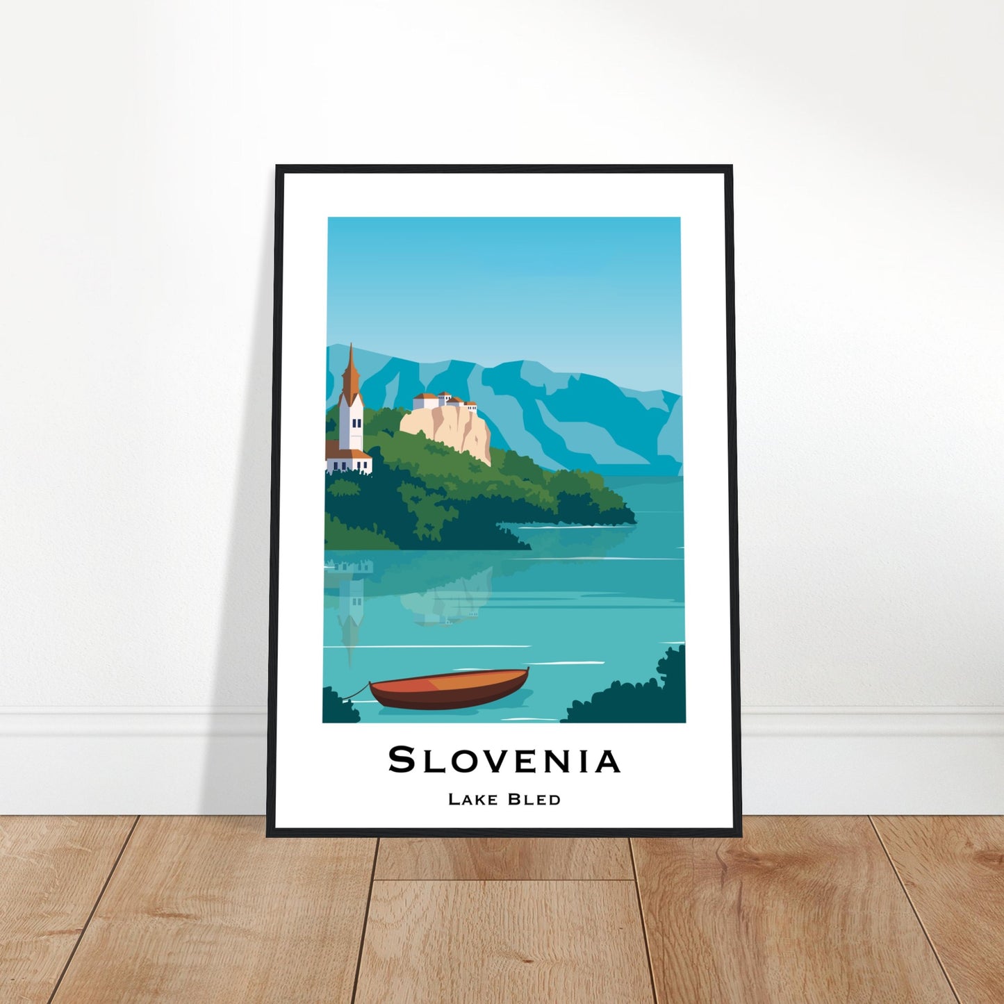 Bled, Slovenia - Lake Bled City Poster