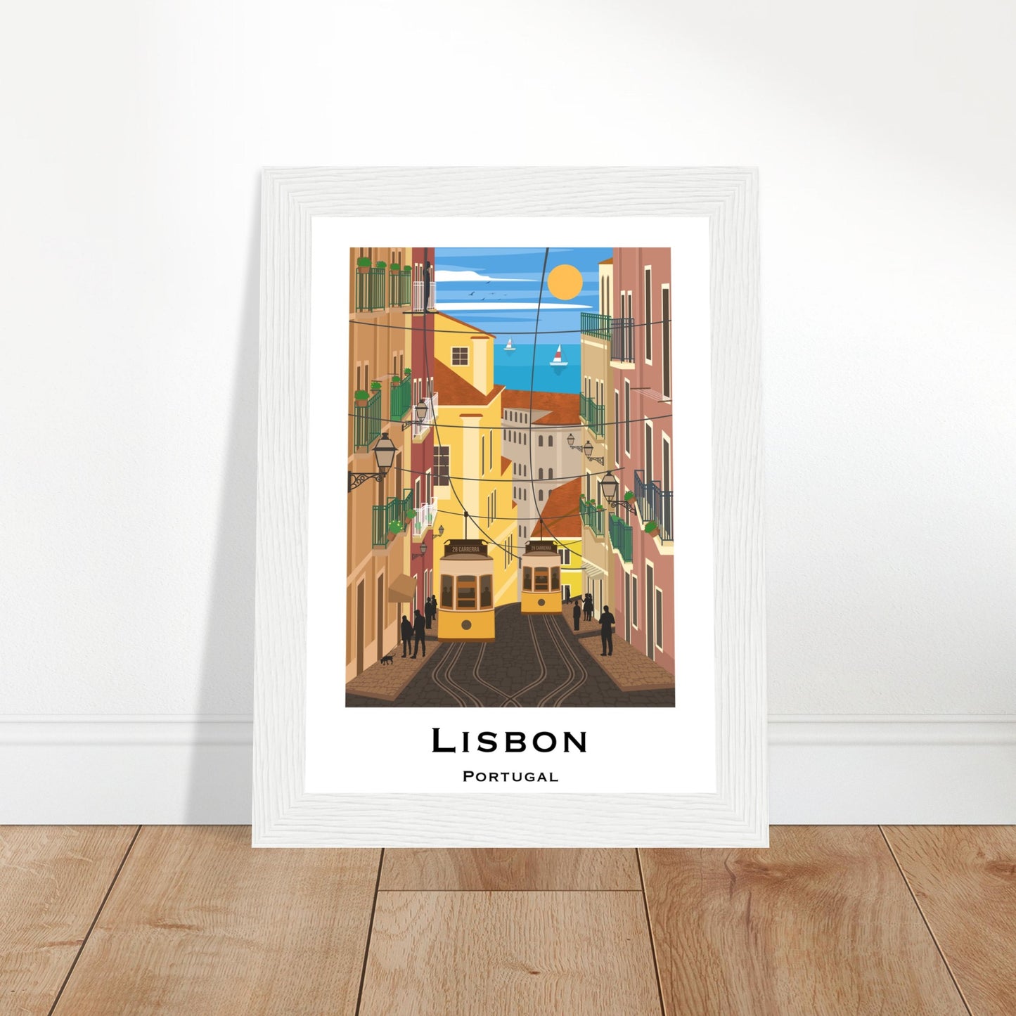 Lisbon, Portugal - Tram City Poster