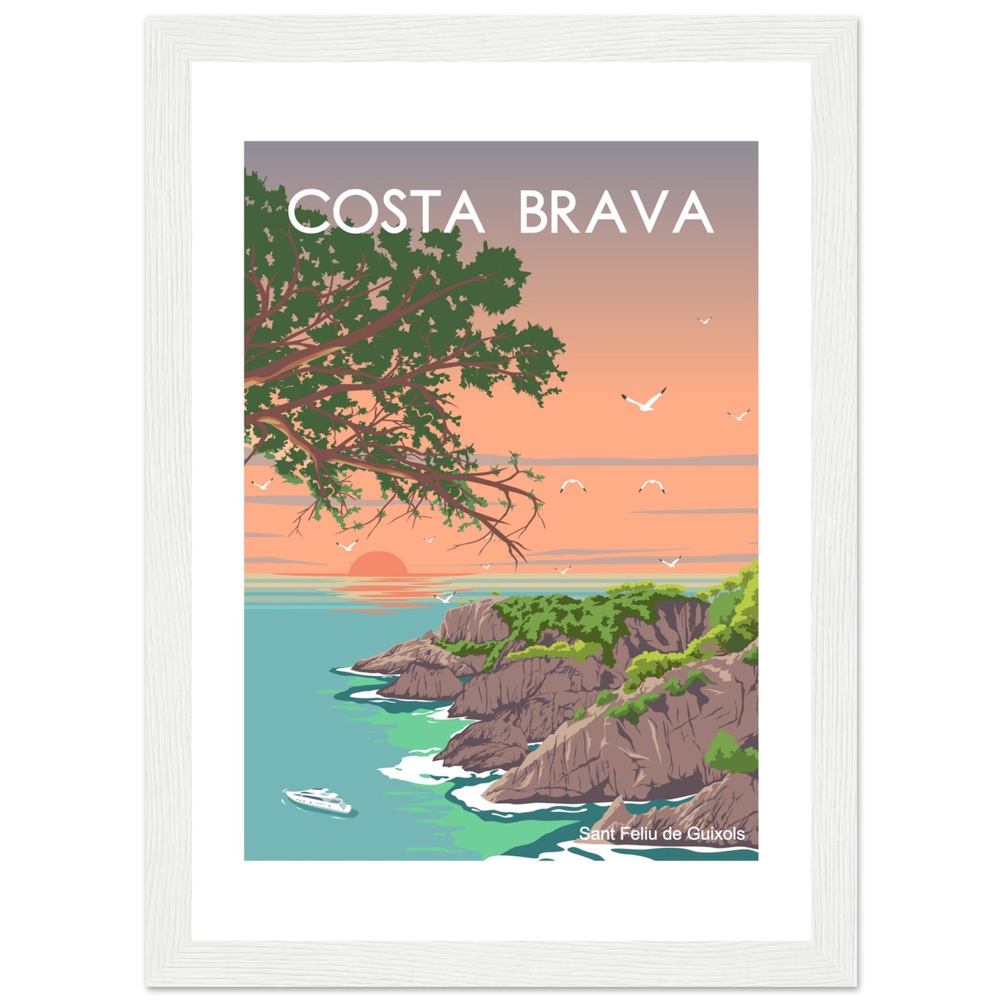 Costa Brava - Cala de l'Ametller Framed Poster