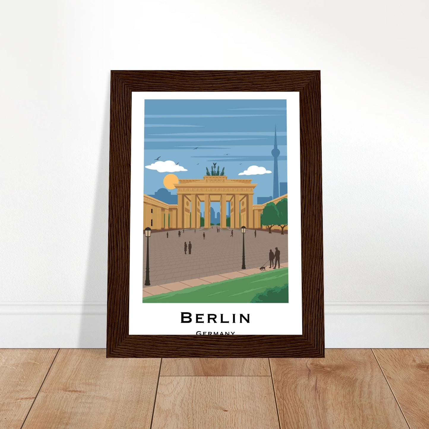 Berlin, Germany - Brandenburg Gate City Poster