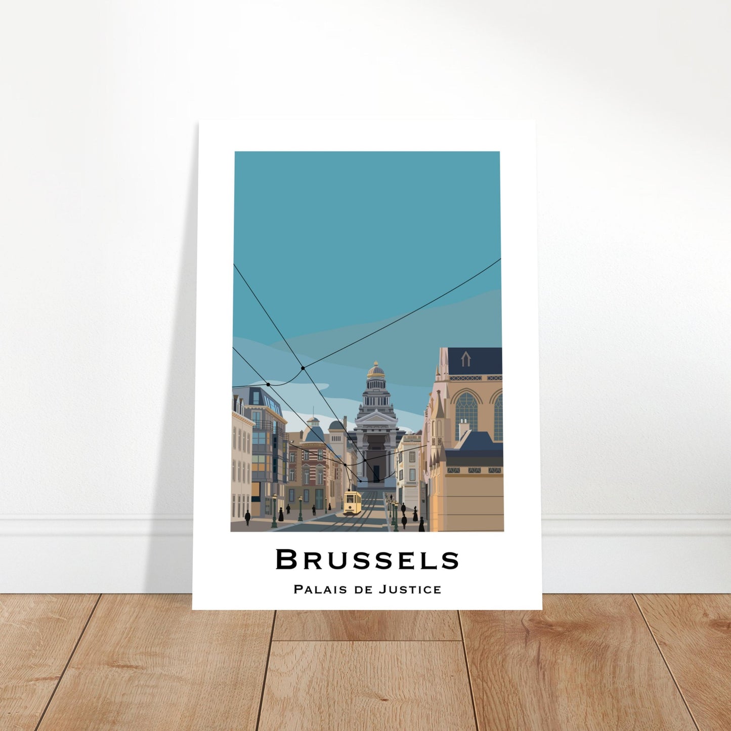 Brussels, Belgium - Palais de Justice City Poster