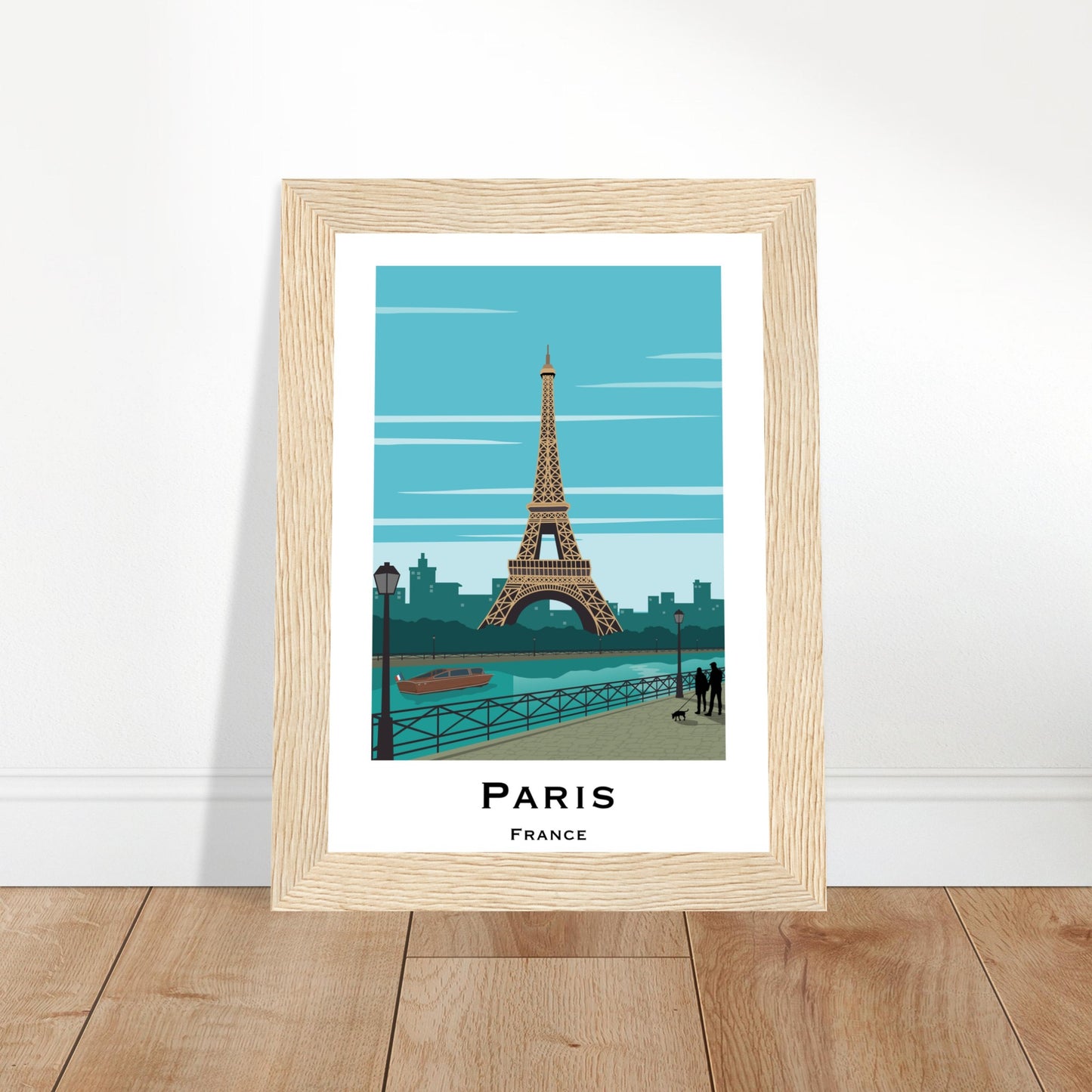 Paris, France - Eiffel Tower City Poster