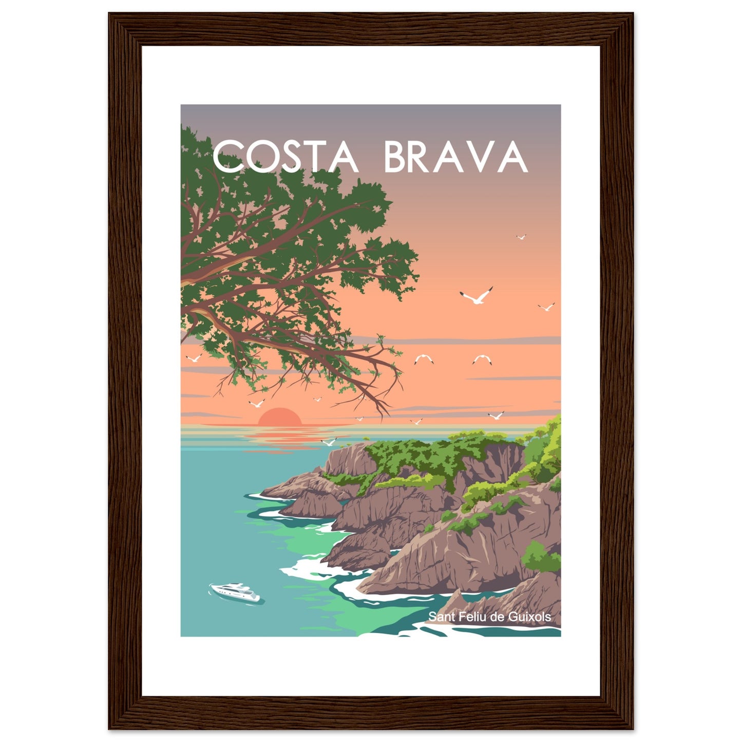 Costa Brava - Cala de l'Ametller Framed Poster