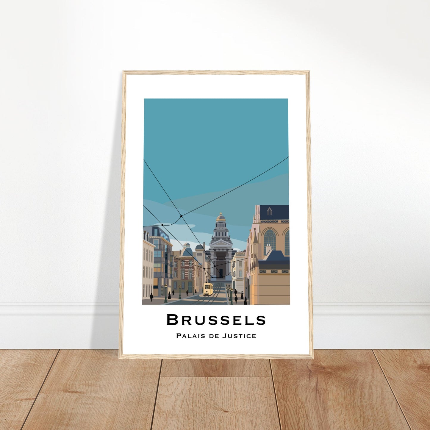 Brussels, Belgium - Palais de Justice City Poster