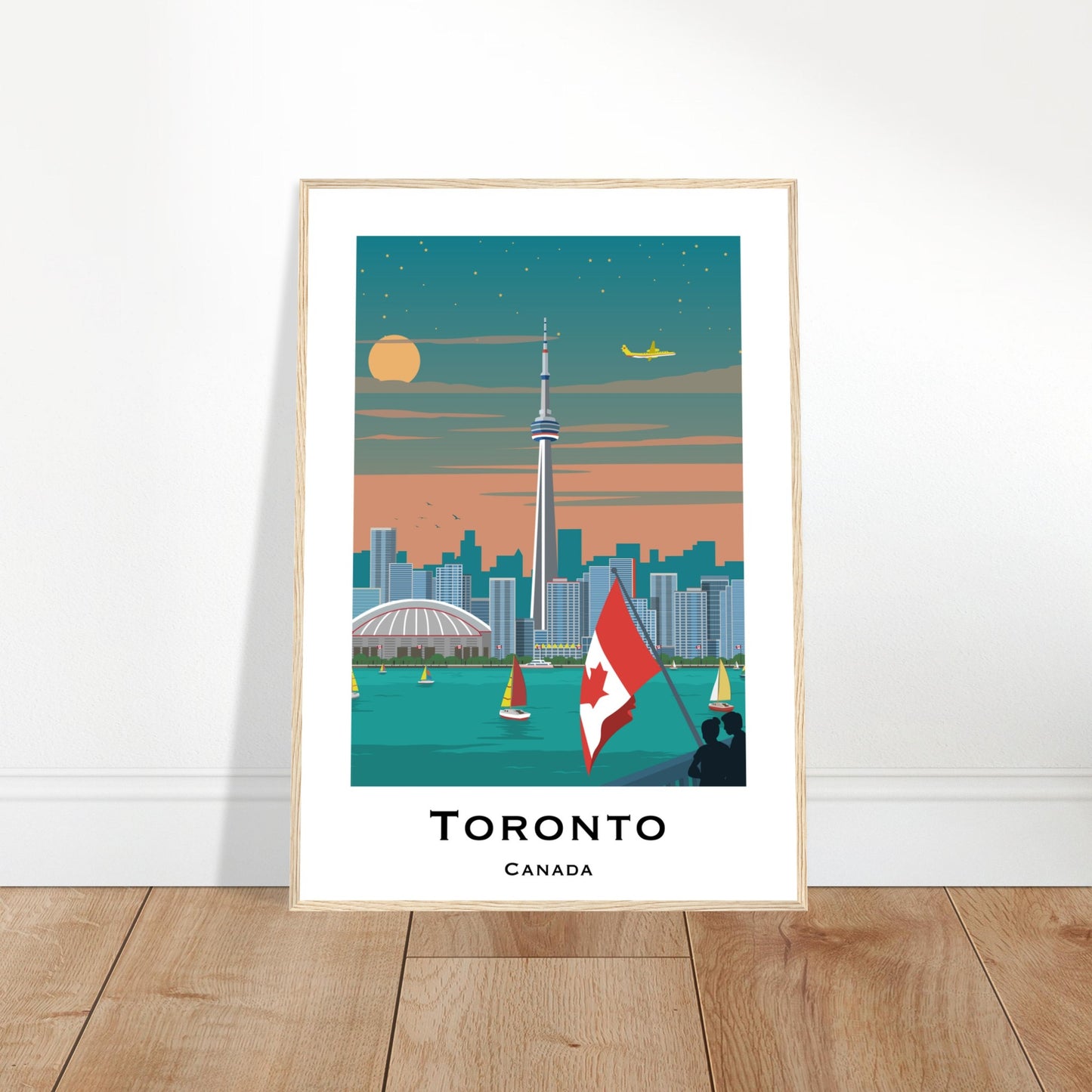 Toronto, Canada - CN Tower Skyline Poster