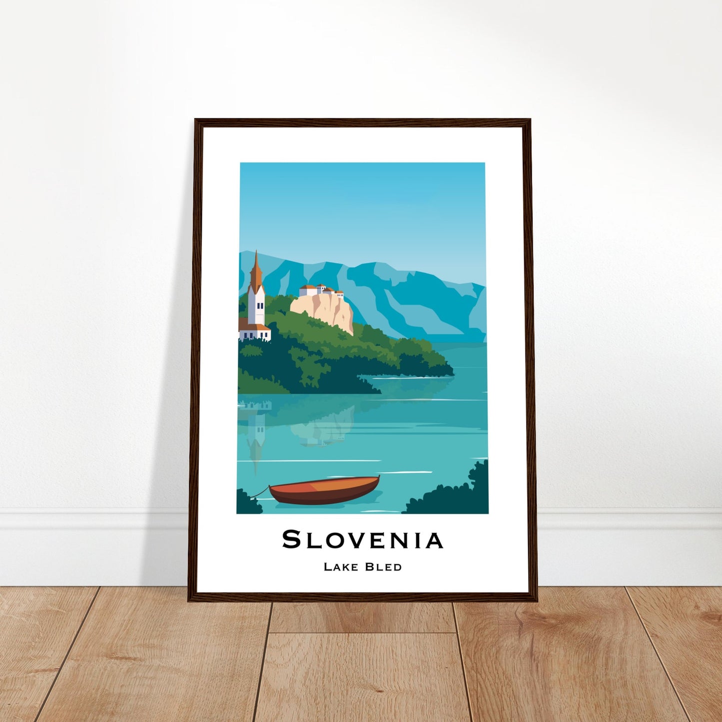 Bled, Slovenia - Lake Bled City Poster