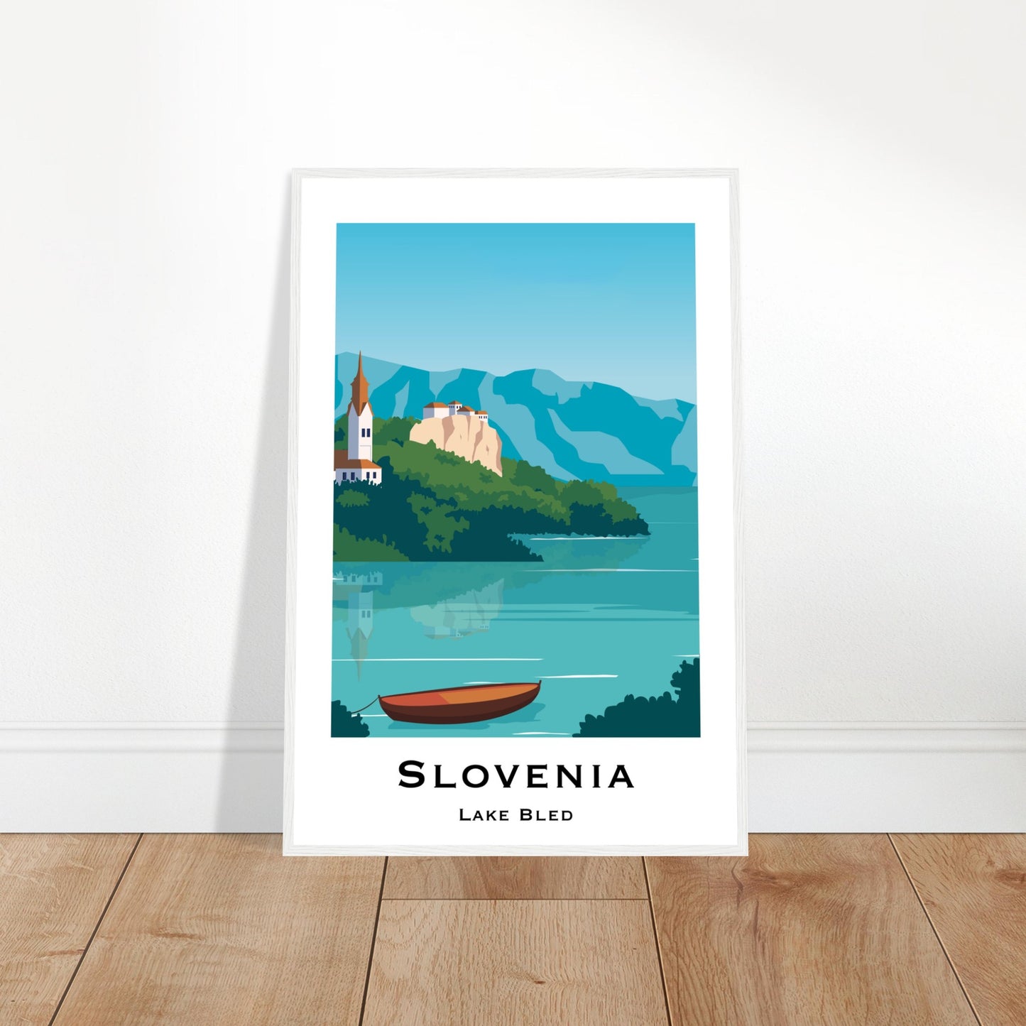 Bled, Slovenia - Lake Bled City Poster