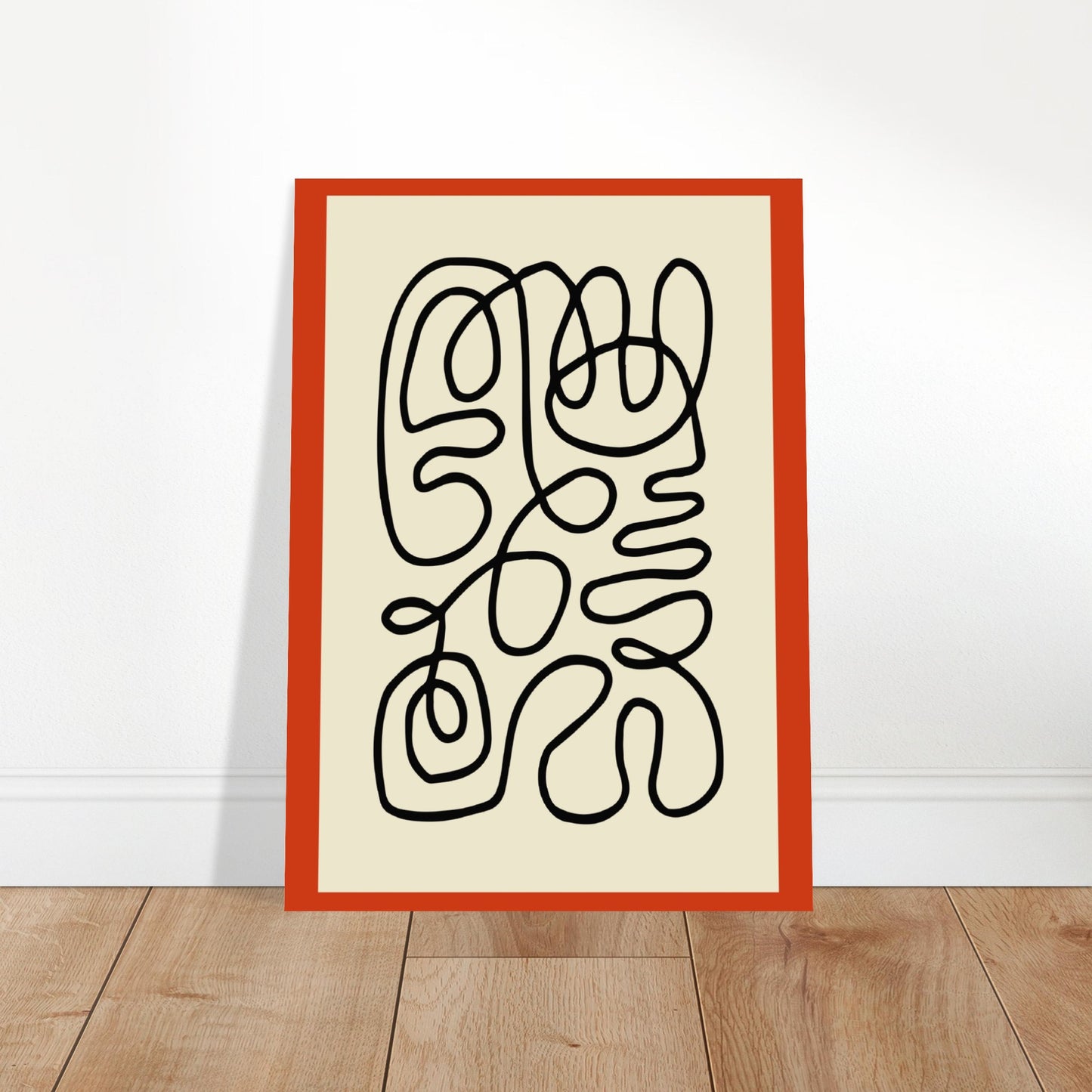 Pencil Red - Abstract Modern Poster