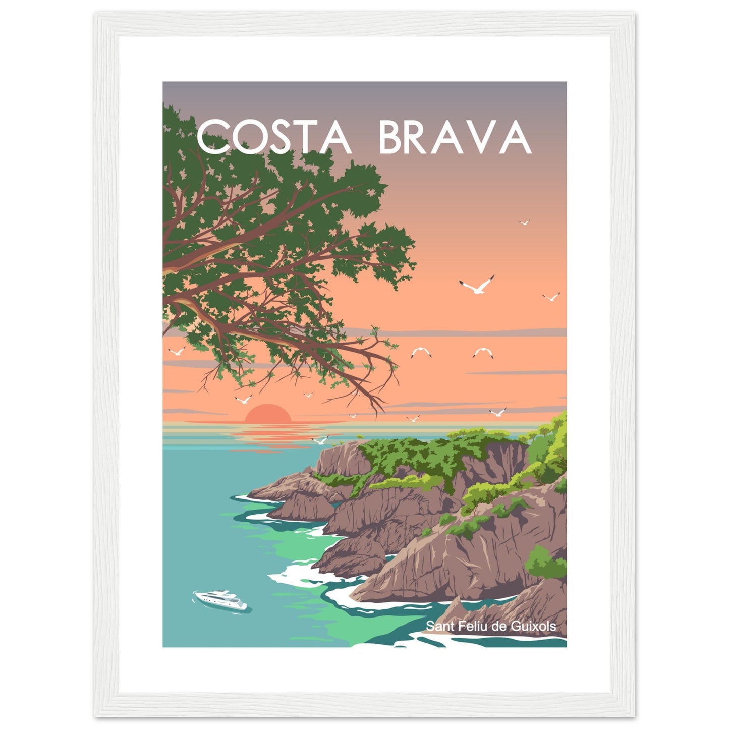 Costa Brava - Cala de l'Ametller Framed Poster