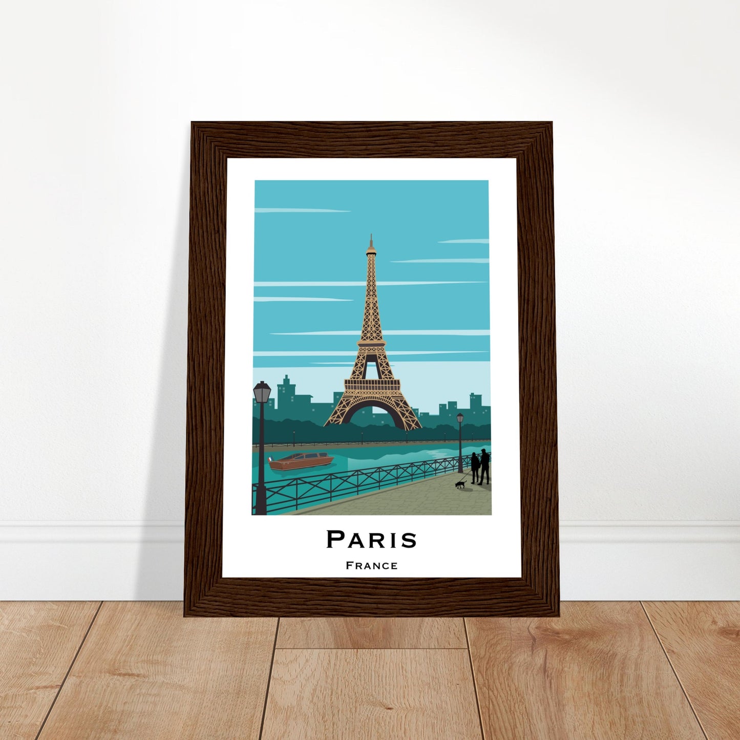 Paris, France - Eiffel Tower City Poster