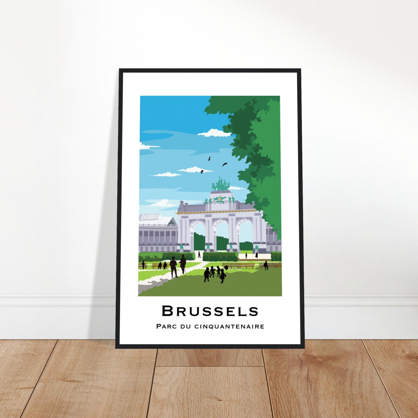 Brussels, Belgium - Cinquantenaire City Poster