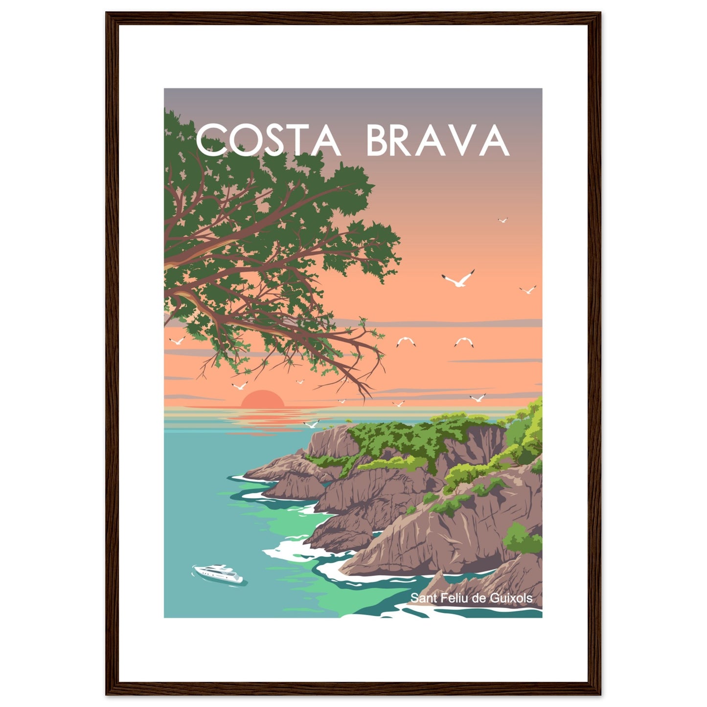 Costa Brava - Cala de l'Ametller Framed Poster