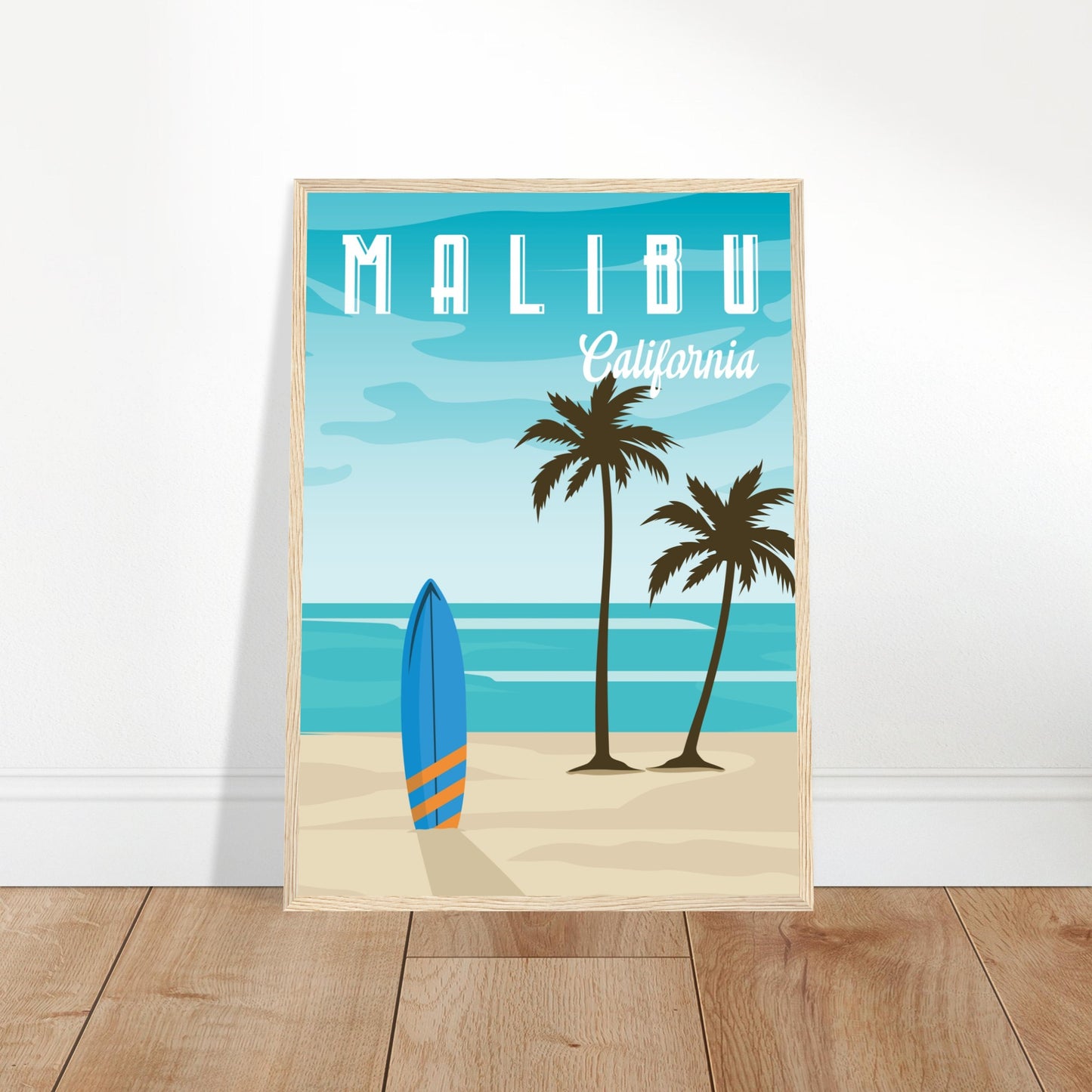 Malibu, United States - Surfrider Beach City Poster