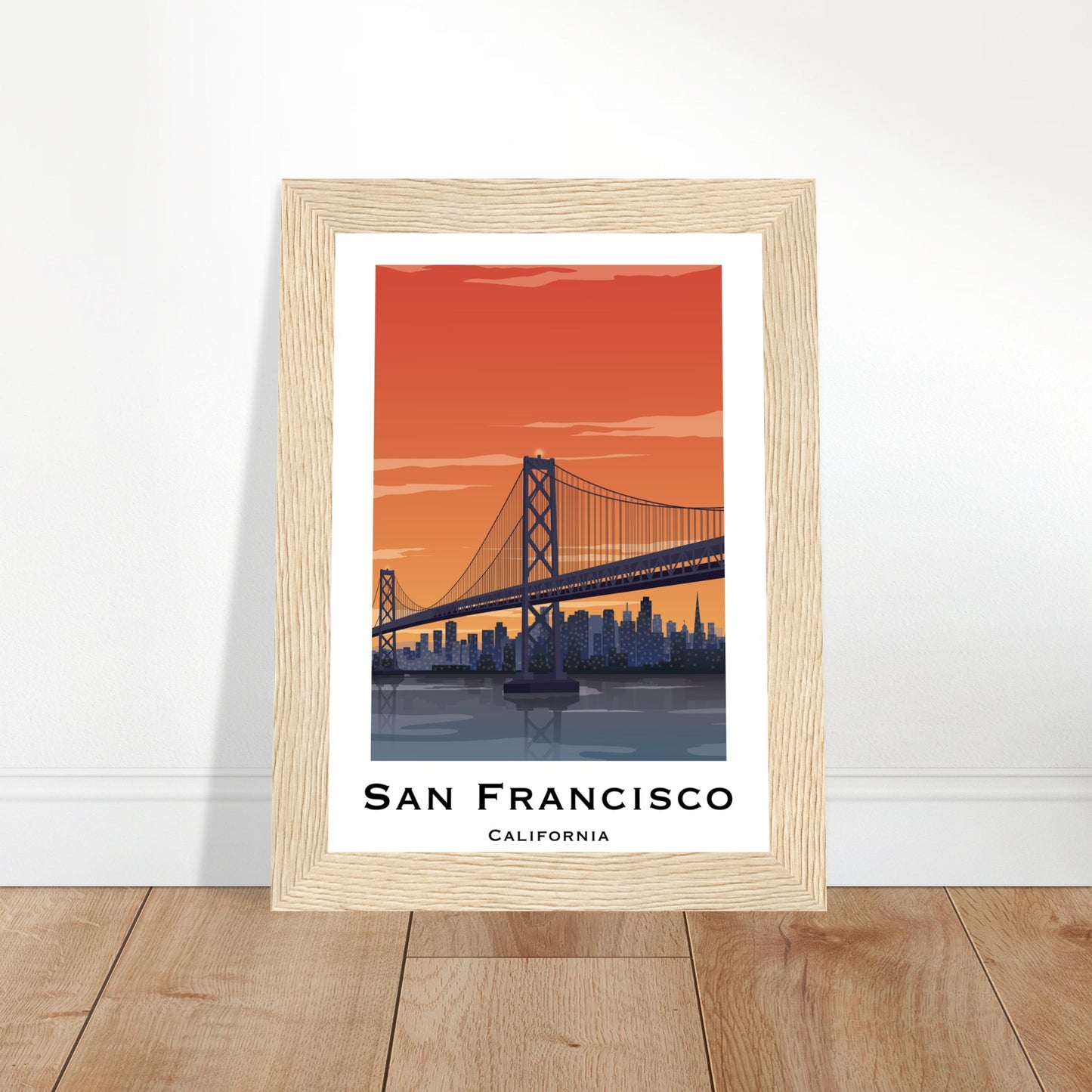 San Francisco, United States - Golden Gate Bridge City Poster