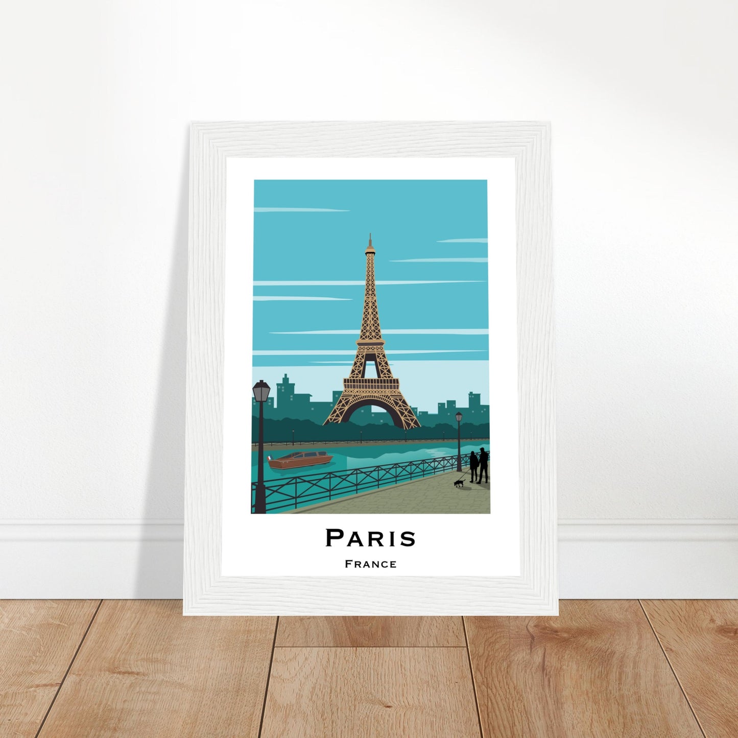 Paris, France - Eiffel Tower City Poster