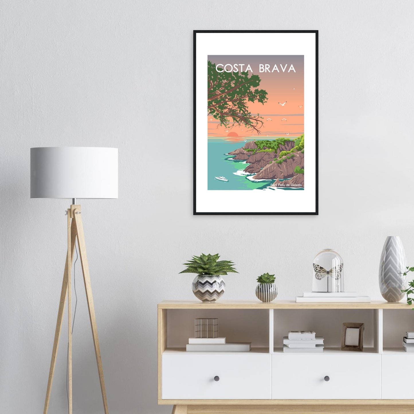 Costa Brava - Cala de l'Ametller Framed Poster