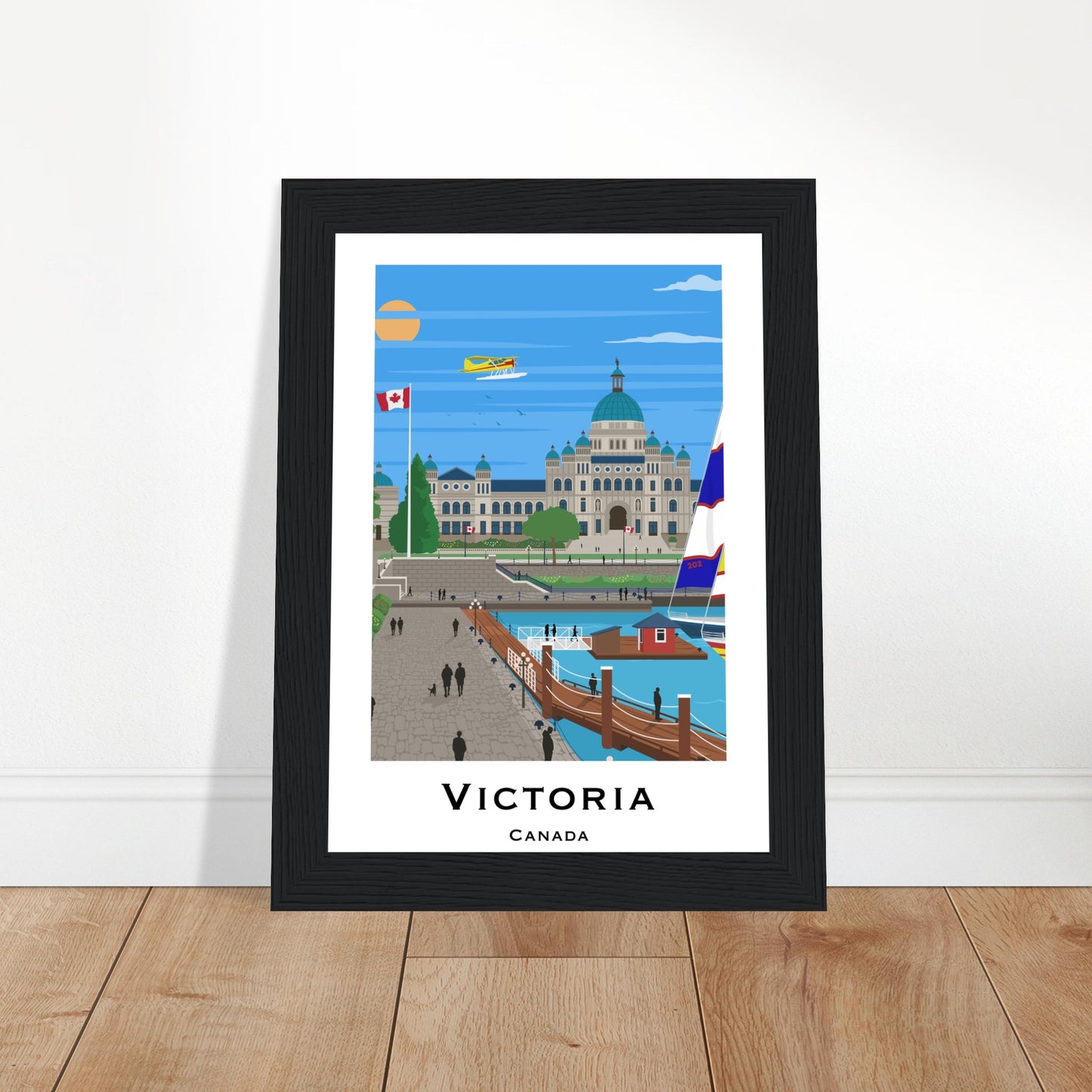 Victoria, Canada - Parliament House City Poster