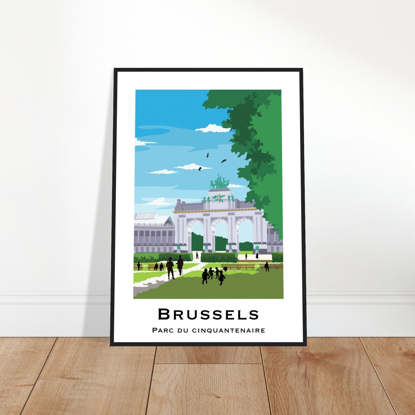 Brussels, Belgium - Cinquantenaire City Poster