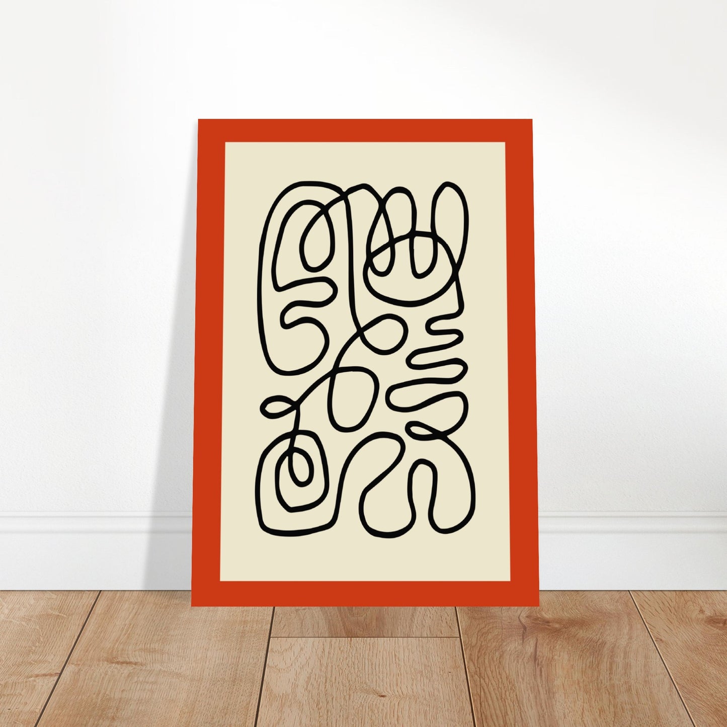 Pencil Red - Abstract Modern Poster