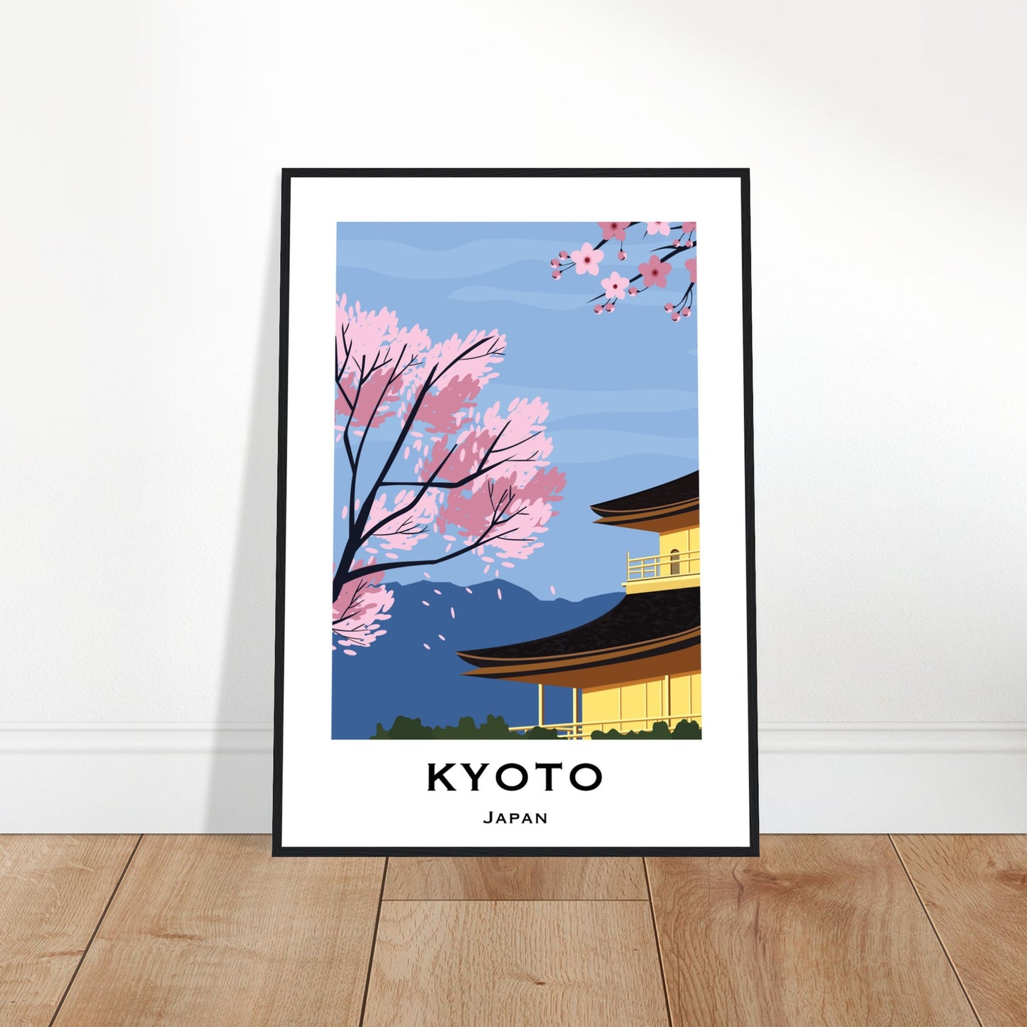 Kyoto, Japan - Mountain View City Poster