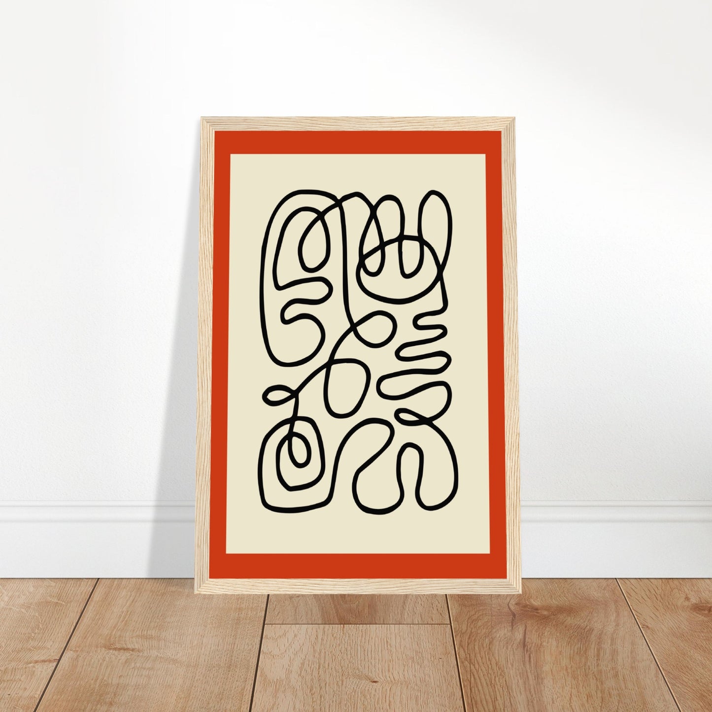 Pencil Red - Abstract Modern Poster