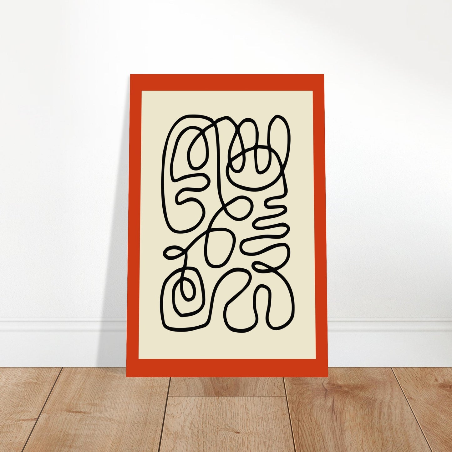 Pencil Red - Abstract Modern Poster