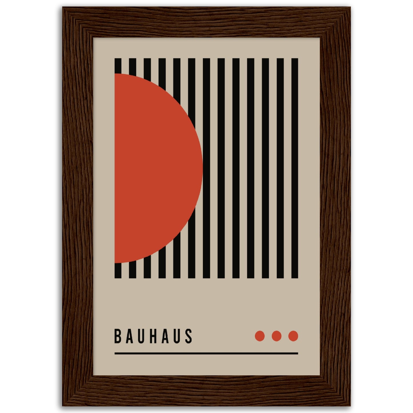 Order in Bauhaus Chaos - Framed Abstract Modern Poster