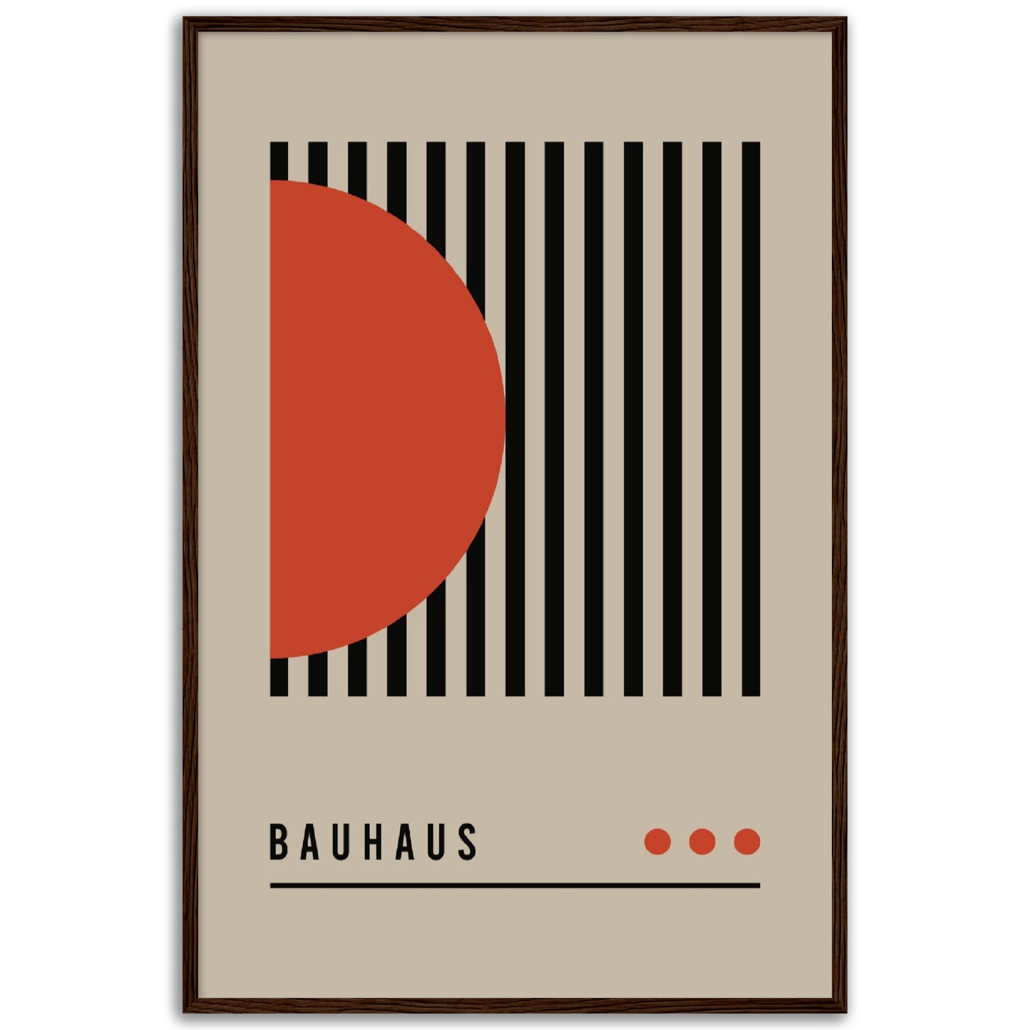 Order in Bauhaus Chaos - Framed Abstract Modern Poster