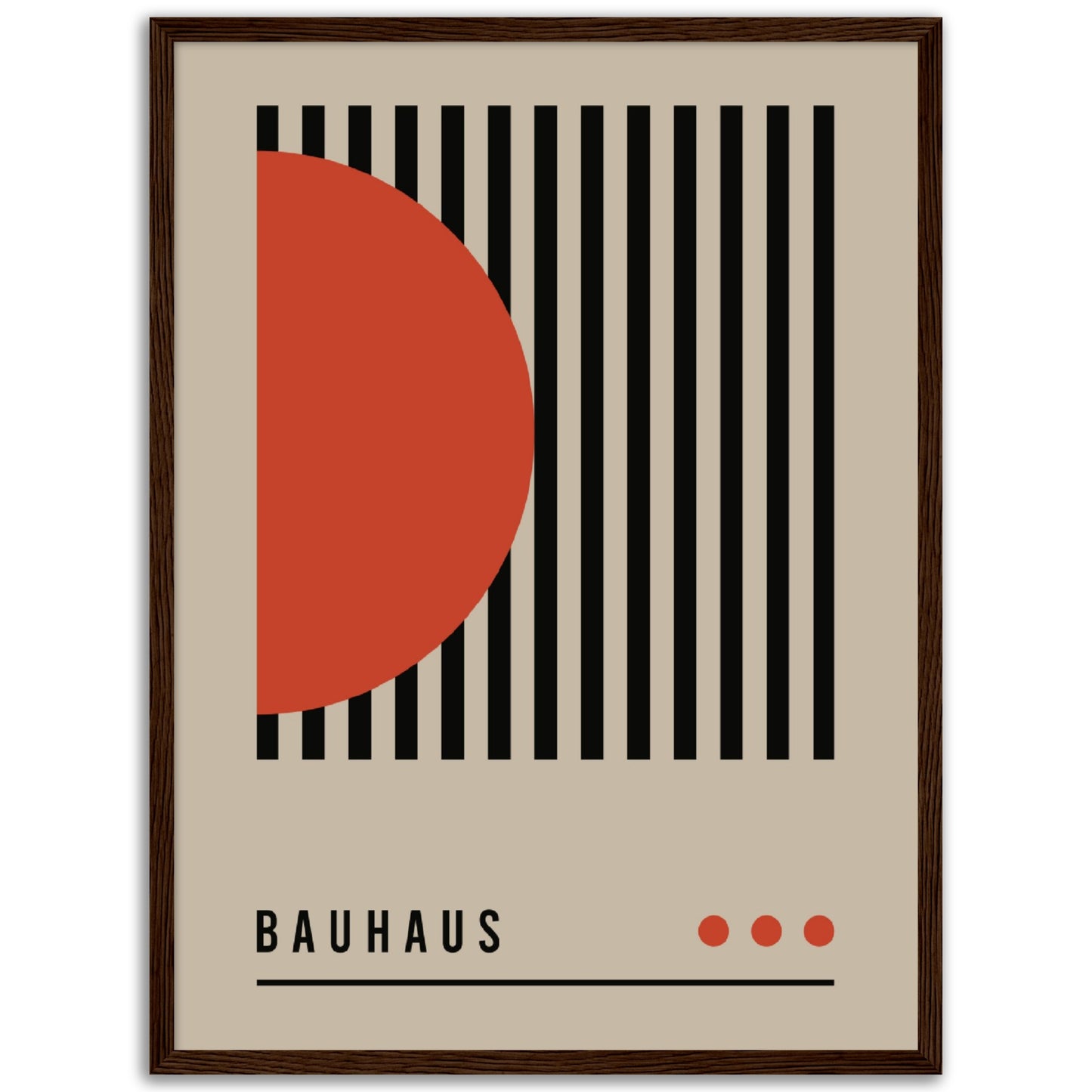 Order in Bauhaus Chaos - Framed Abstract Modern Poster