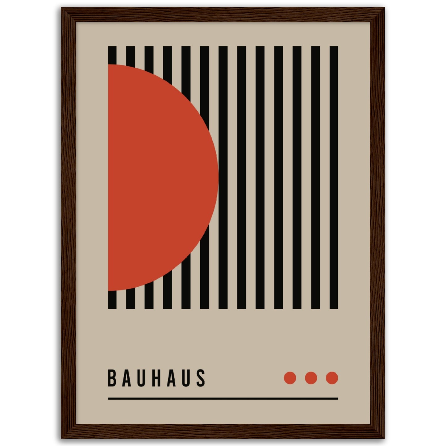 Order in Bauhaus Chaos - Framed Abstract Modern Poster