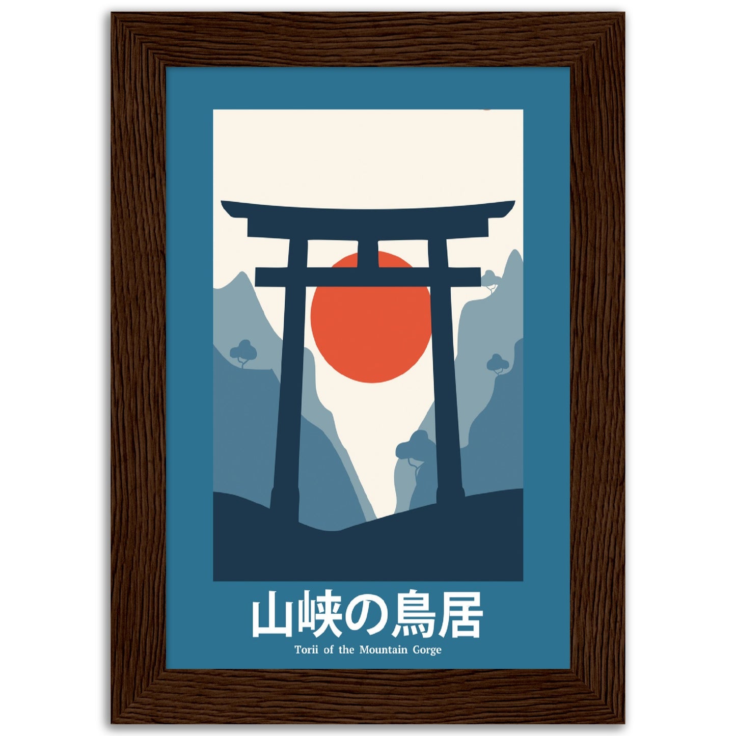 Summit Symphony - Framed Abstract Japan Poster