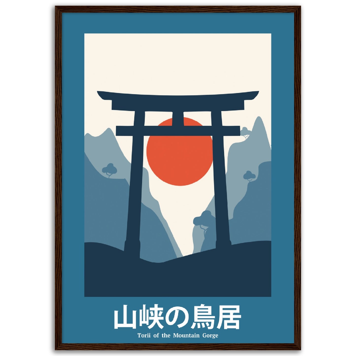 Summit Symphony - Framed Abstract Japan Poster