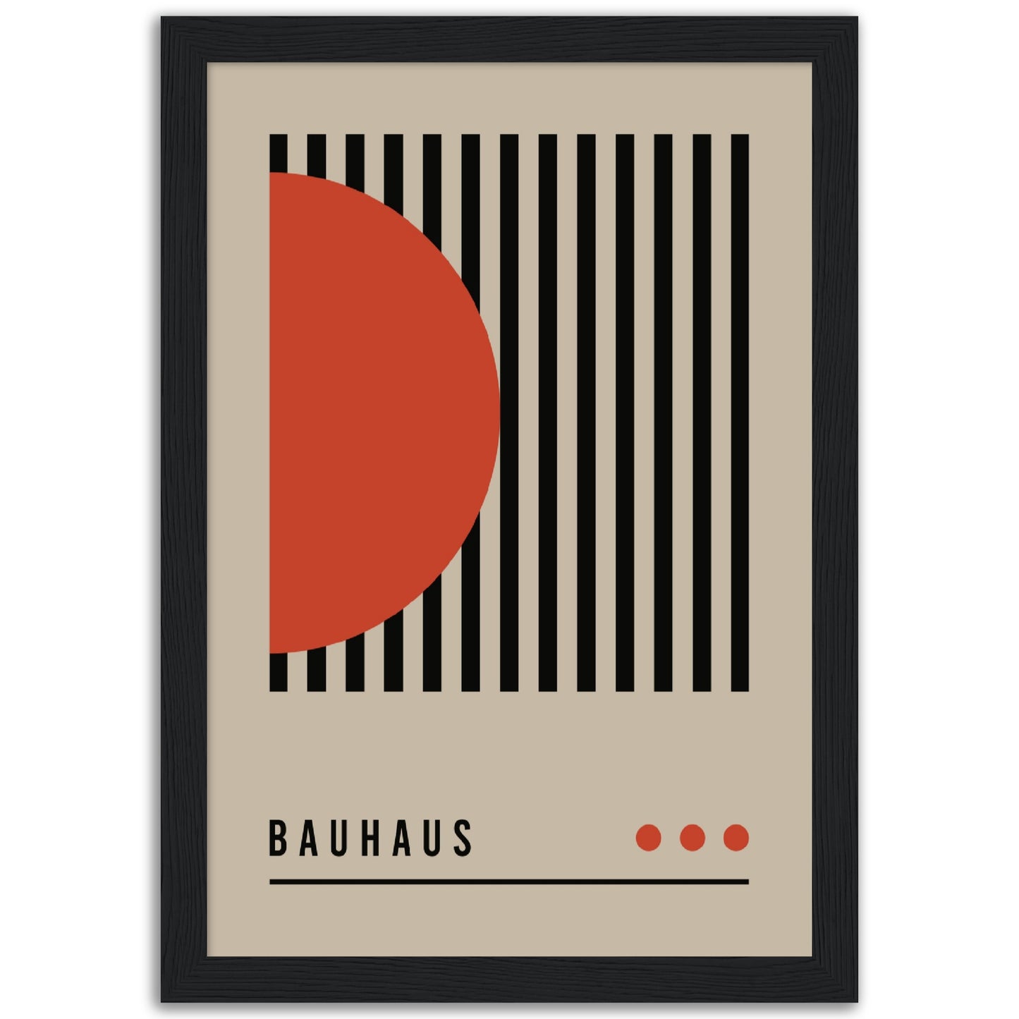 Order in Bauhaus Chaos - Framed Abstract Modern Poster