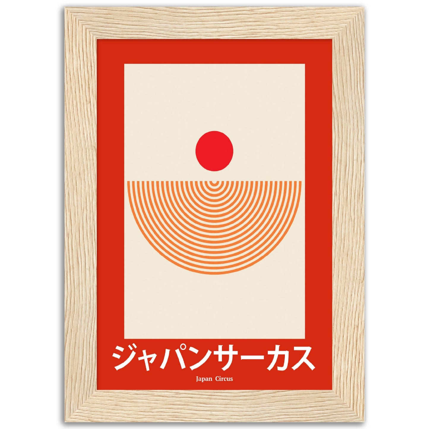 Japan Circus - Framed Abstract Japan Poster