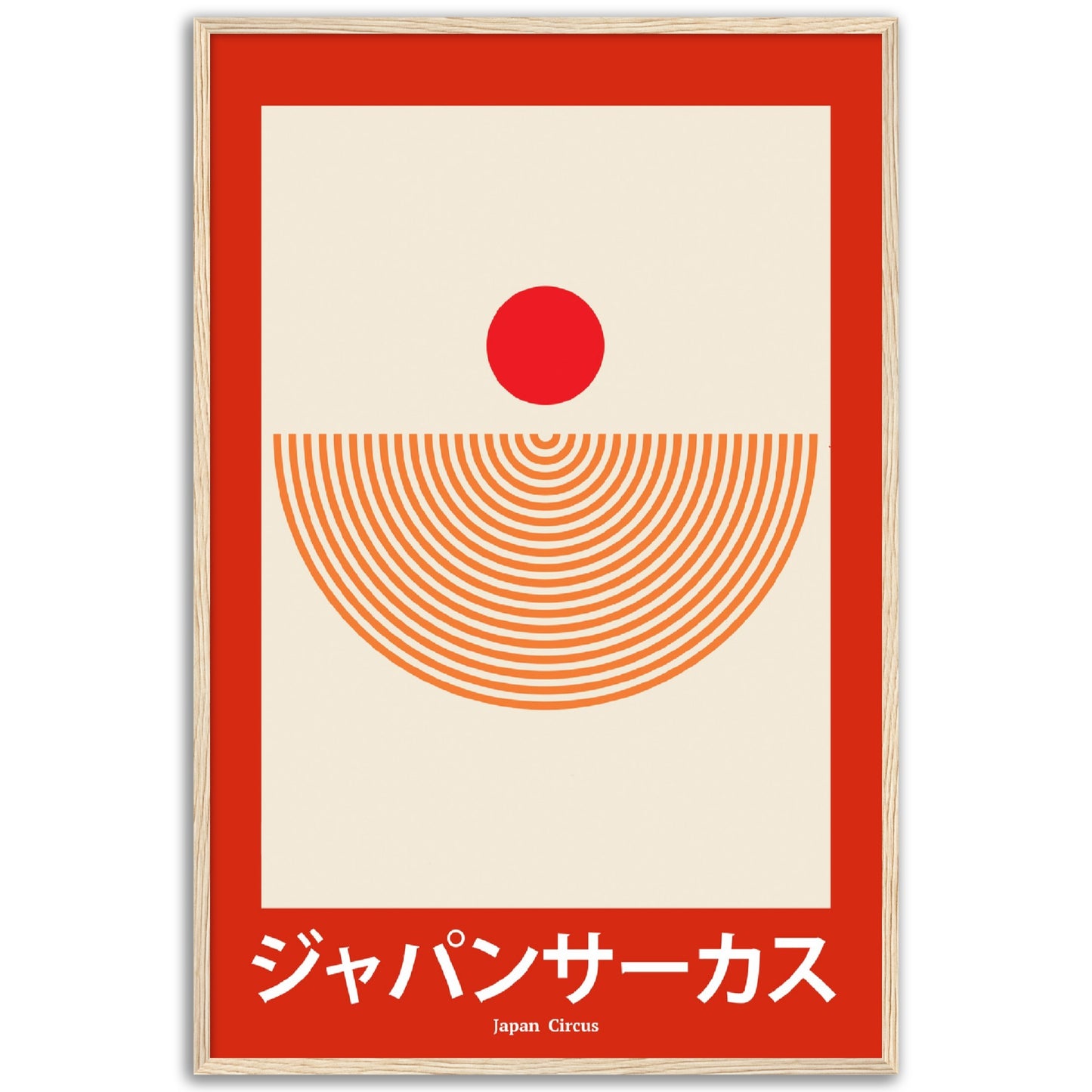 Japan Circus - Framed Abstract Japan Poster