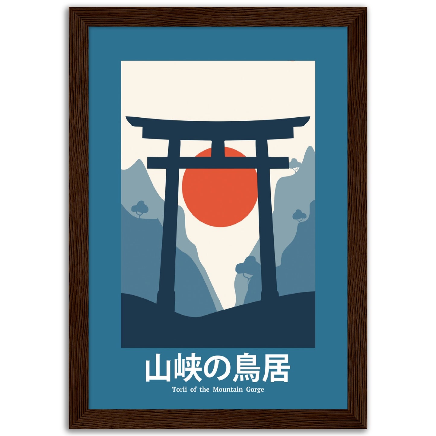 Summit Symphony - Framed Abstract Japan Poster