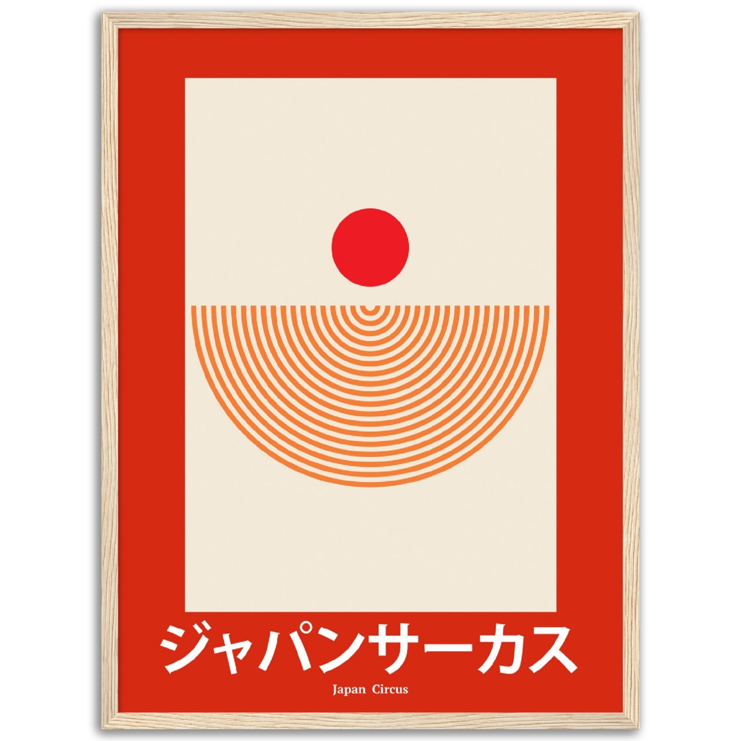 Japan Circus - Framed Abstract Japan Poster