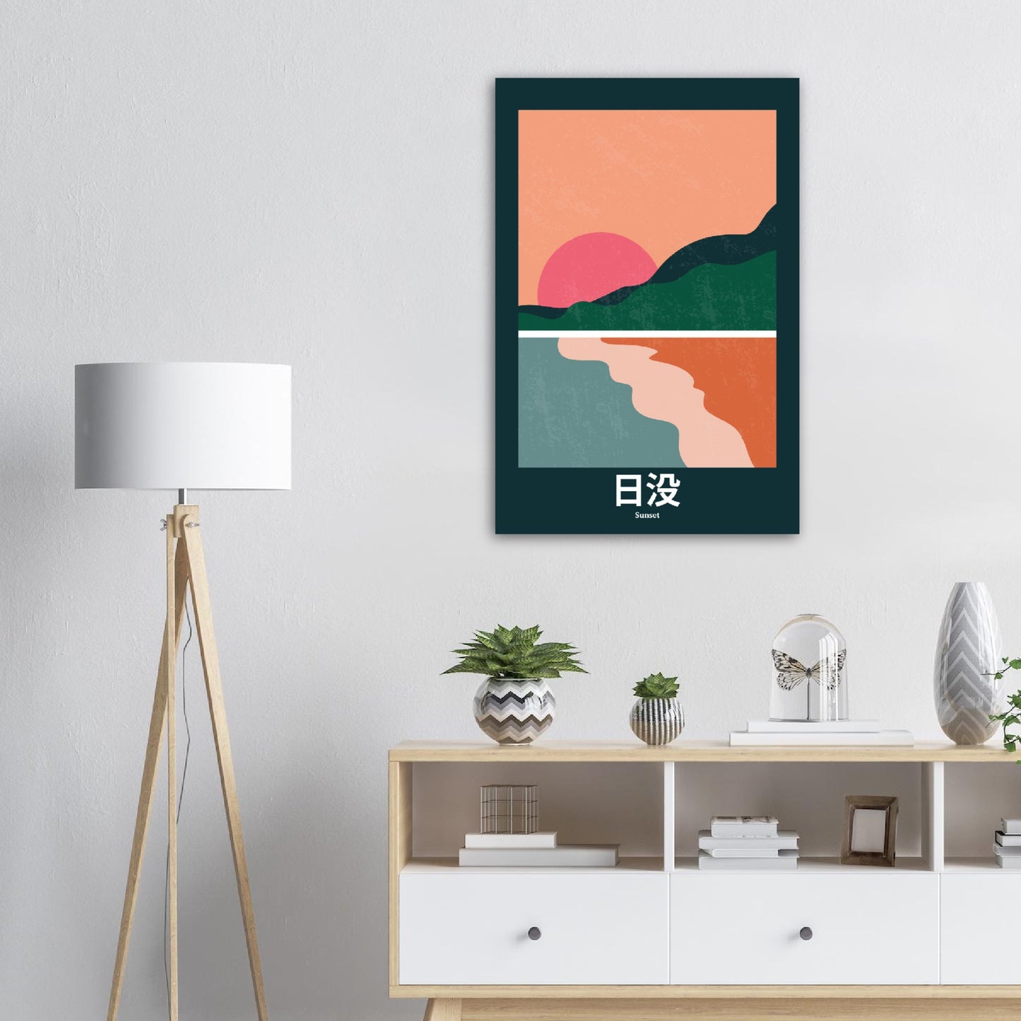 Sunset - Abstract Japan Poster