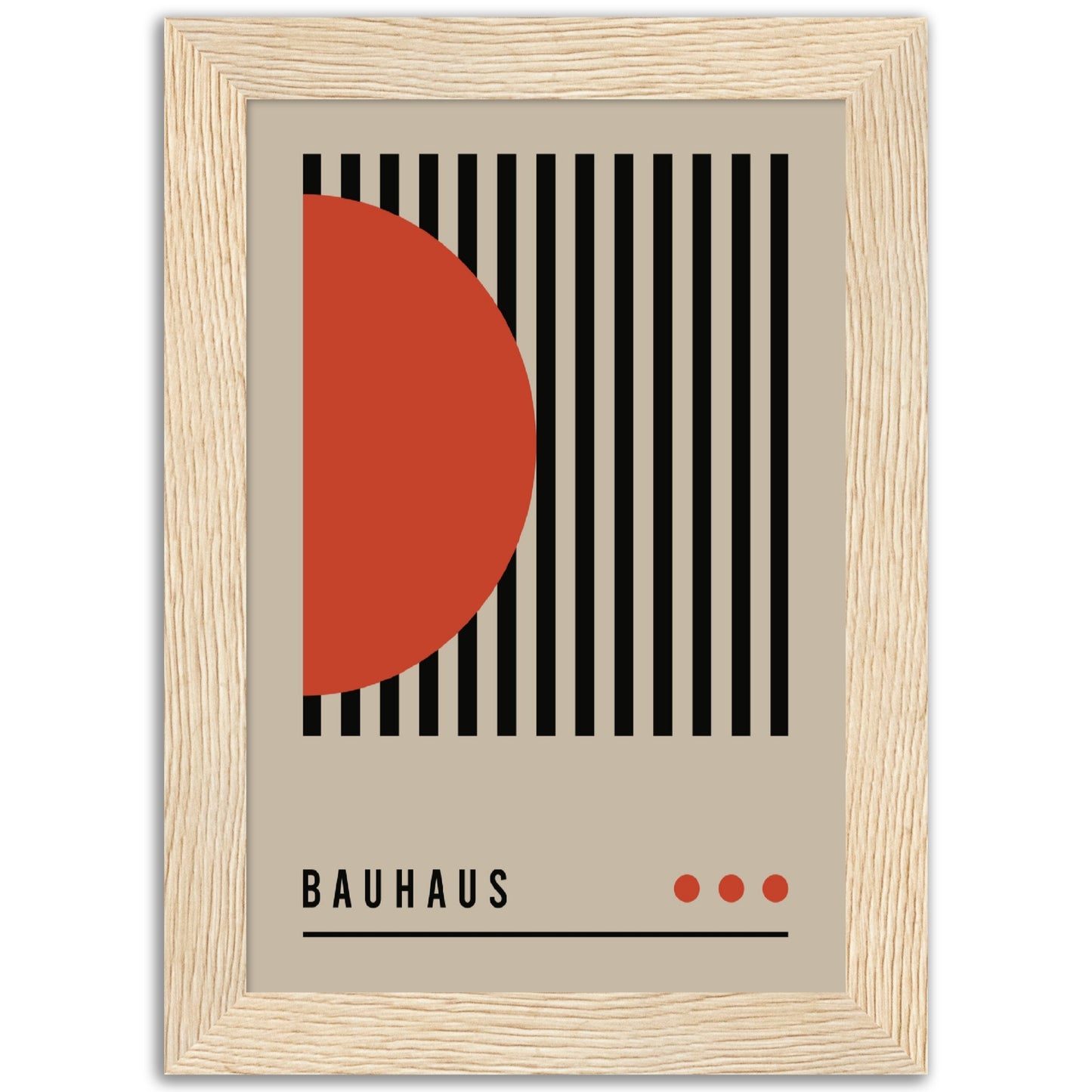 Order in Bauhaus Chaos - Framed Abstract Modern Poster