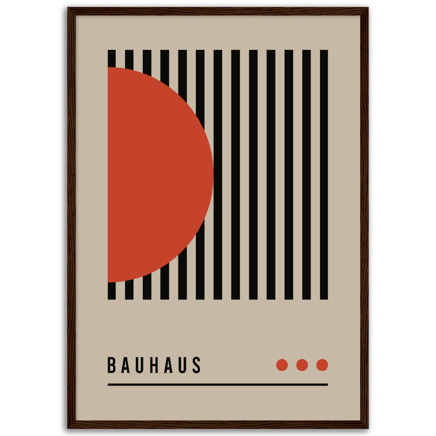 Order in Bauhaus Chaos - Framed Abstract Modern Poster