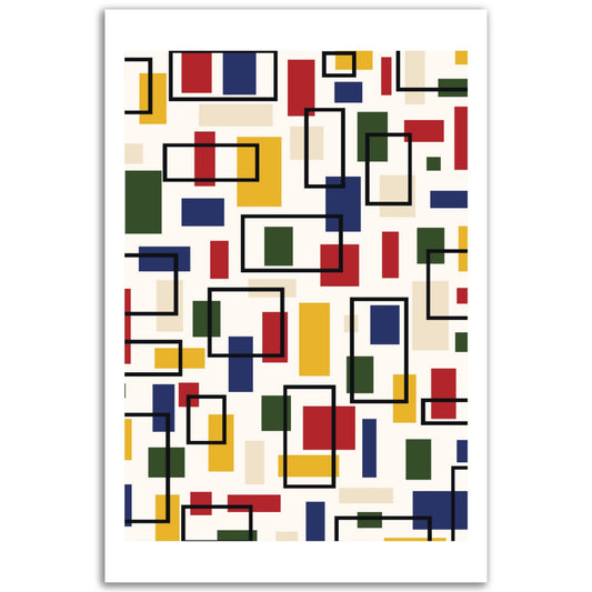 Abstraction in Primary Colors -- Abstract Modern Poster