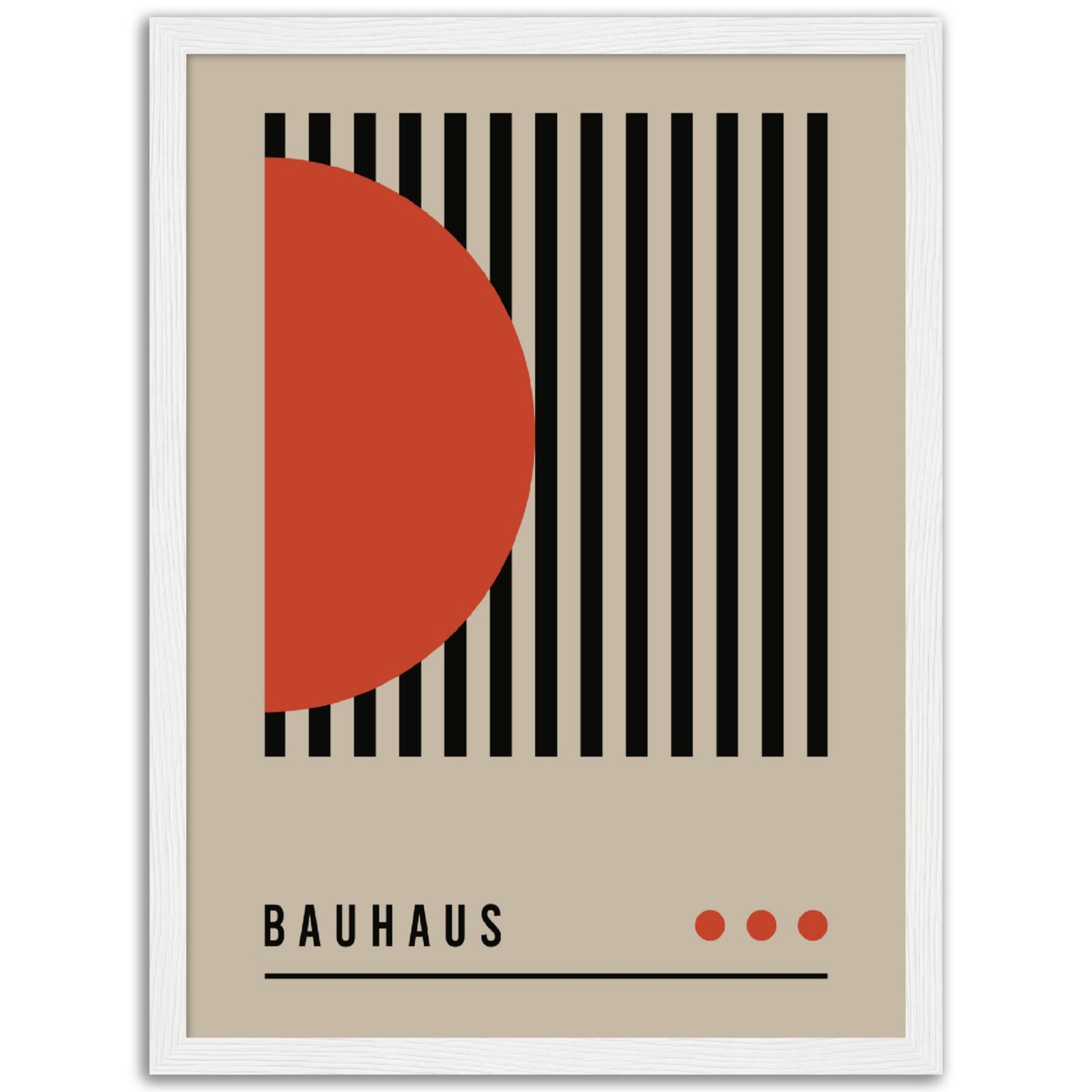 Order in Bauhaus Chaos - Framed Abstract Modern Poster