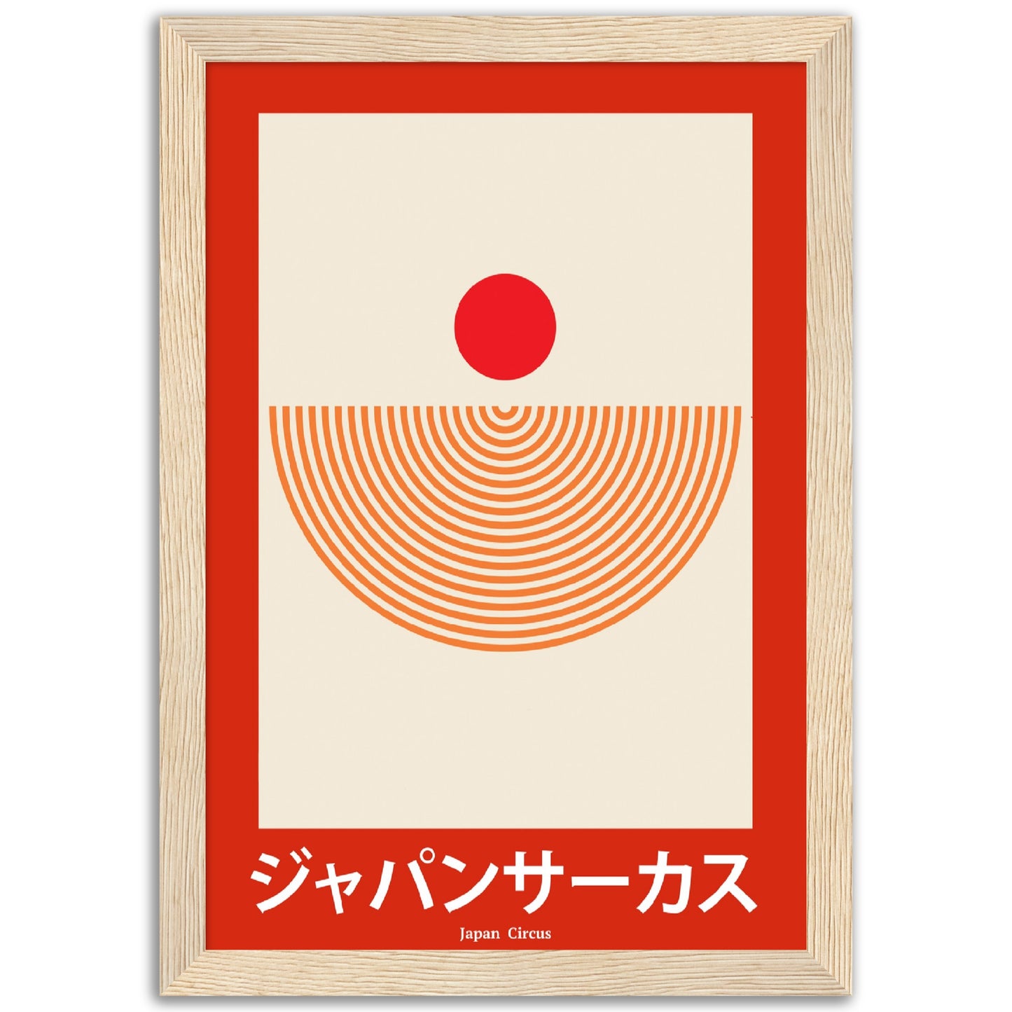 Japan Circus - Framed Abstract Japan Poster