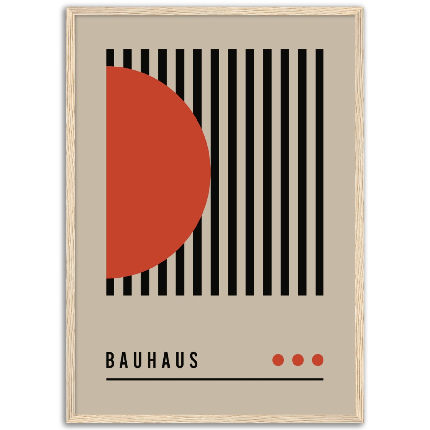 Order in Bauhaus Chaos - Framed Abstract Modern Poster